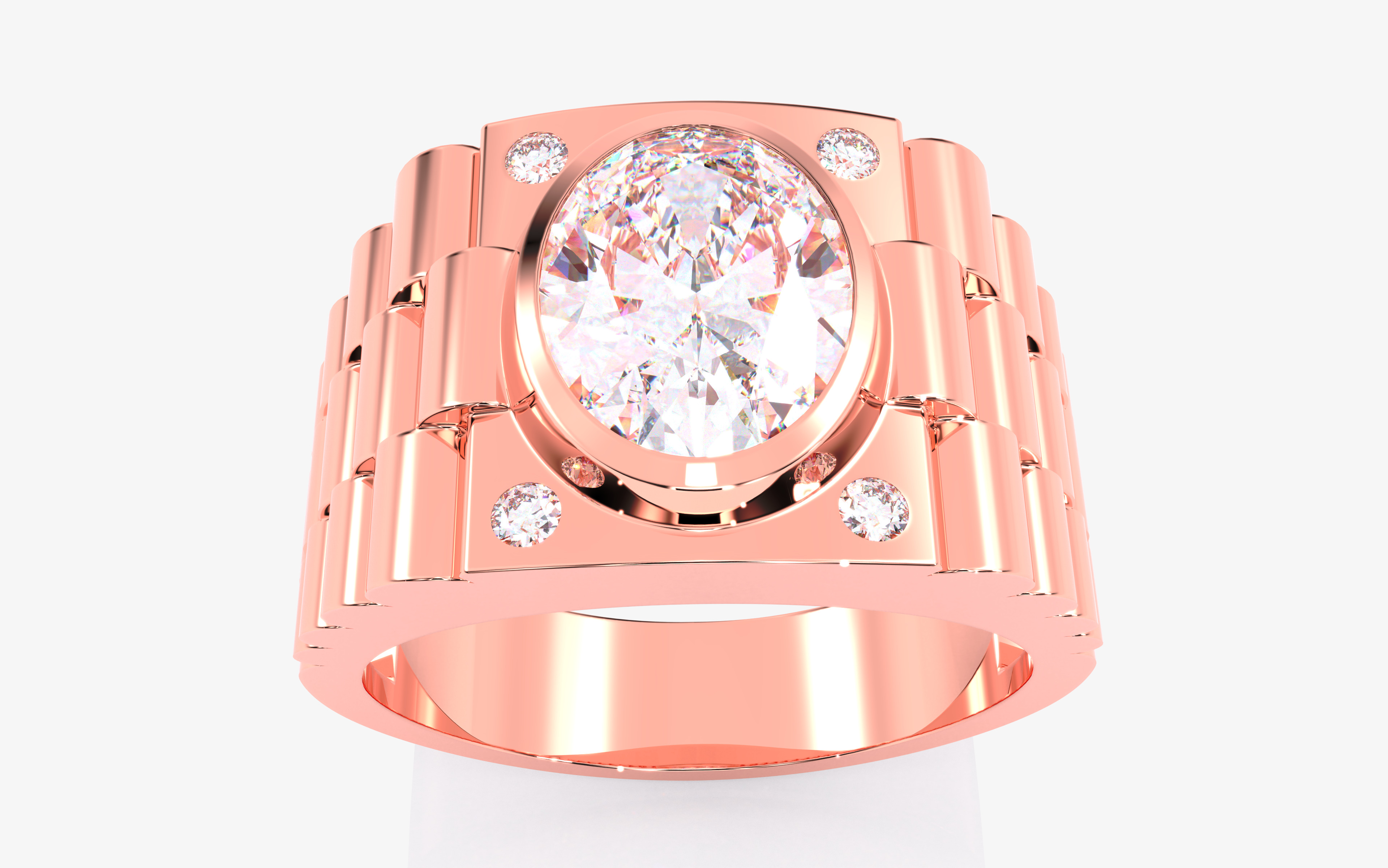 109 Mens Ring 3dm stl renders details  3D Model Collection_66