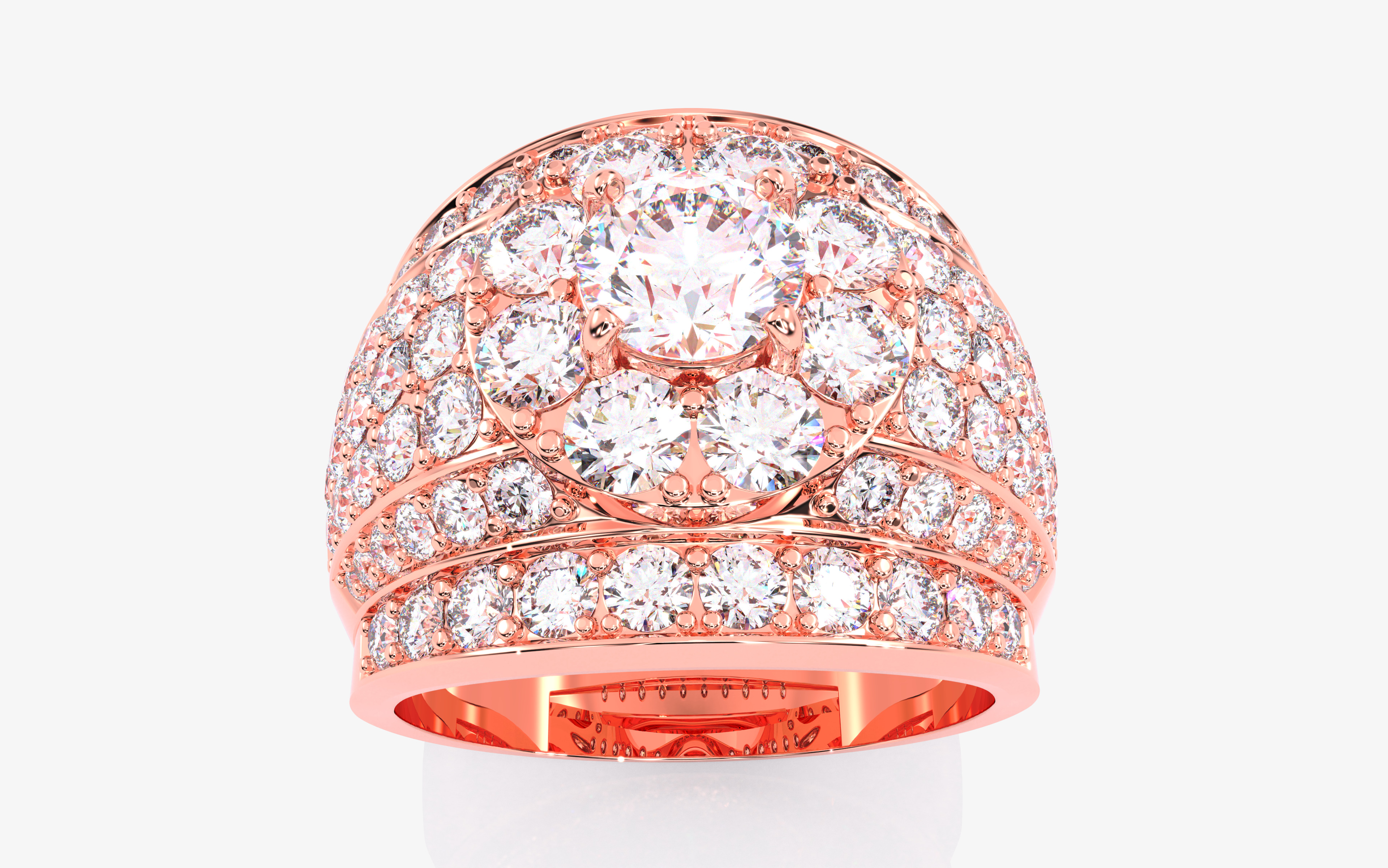 109 Mens Ring 3dm stl renders details  3D Model Collection_38