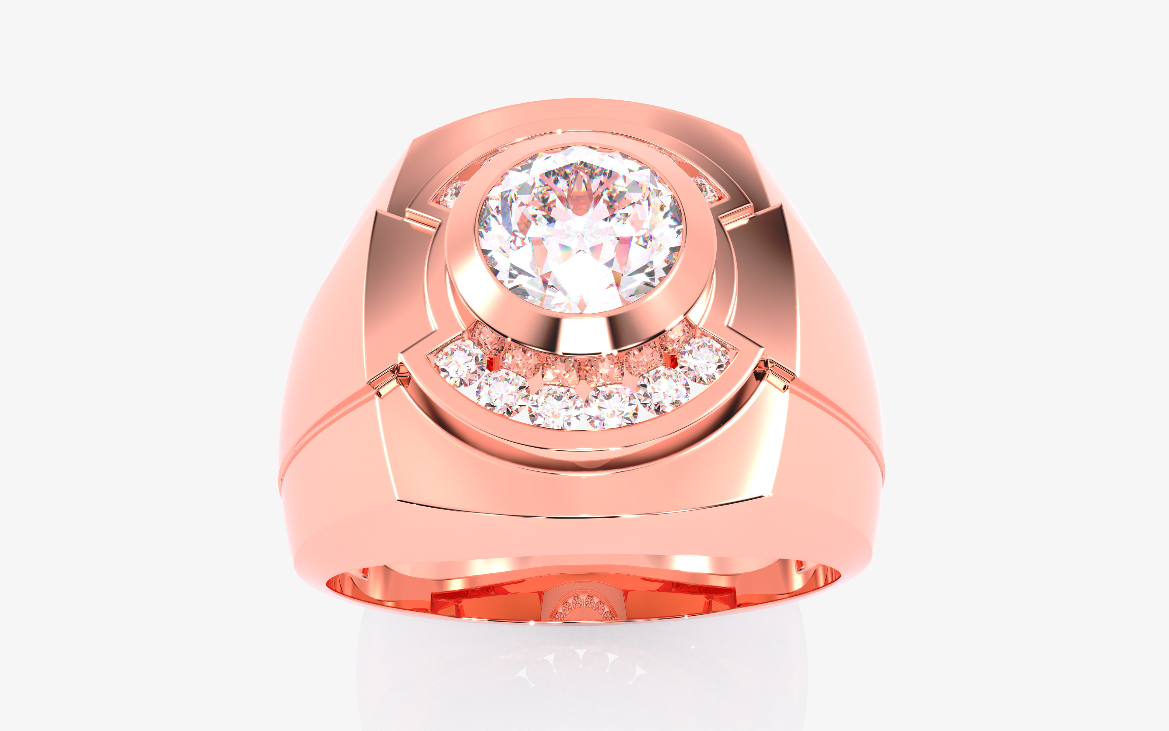 109 Mens Ring 3dm stl renders details  3D Model Collection_43