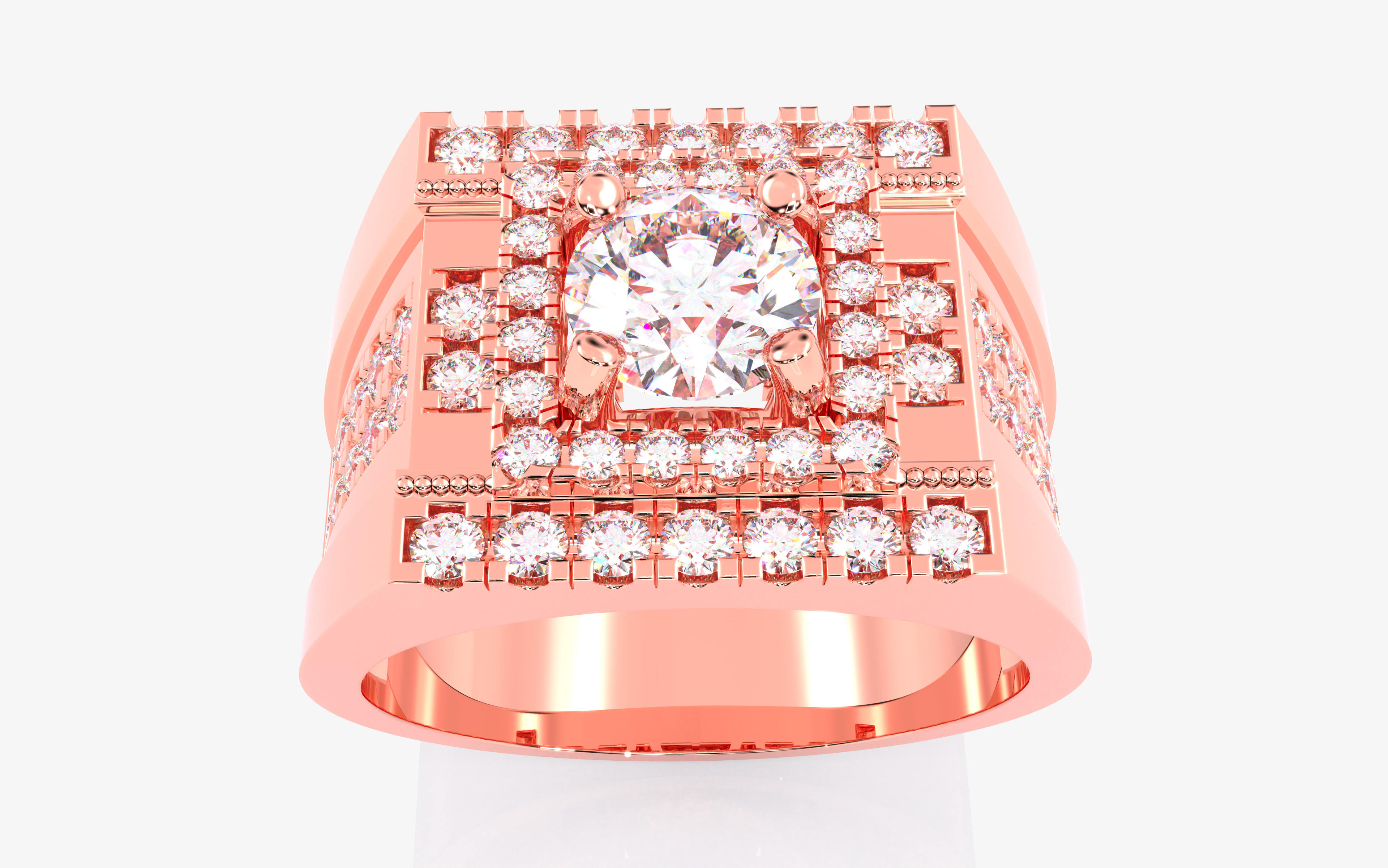 109 Mens Ring 3dm stl renders details  3D Model Collection_90