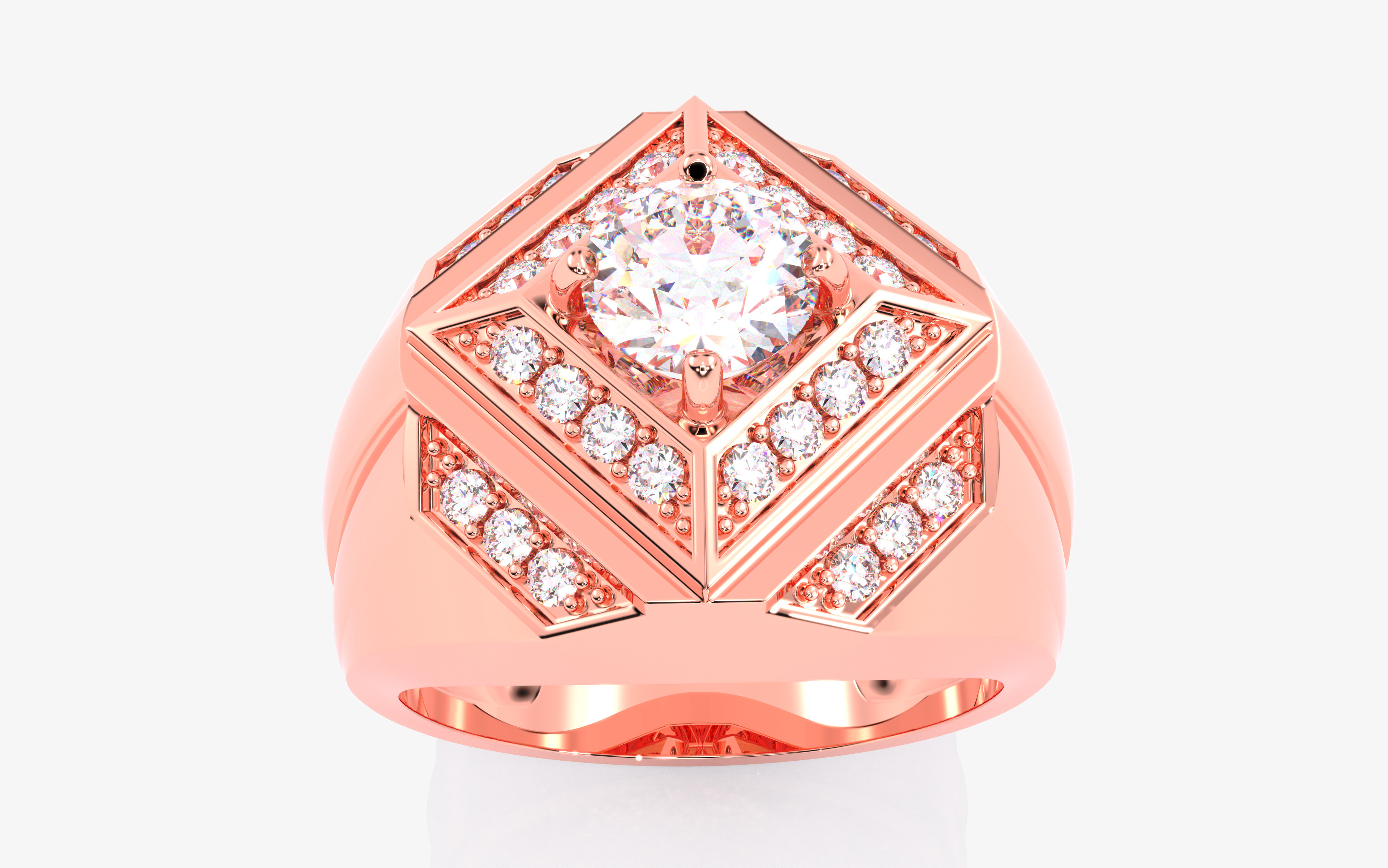 109 Mens Ring 3dm stl renders details  3D Model Collection_5