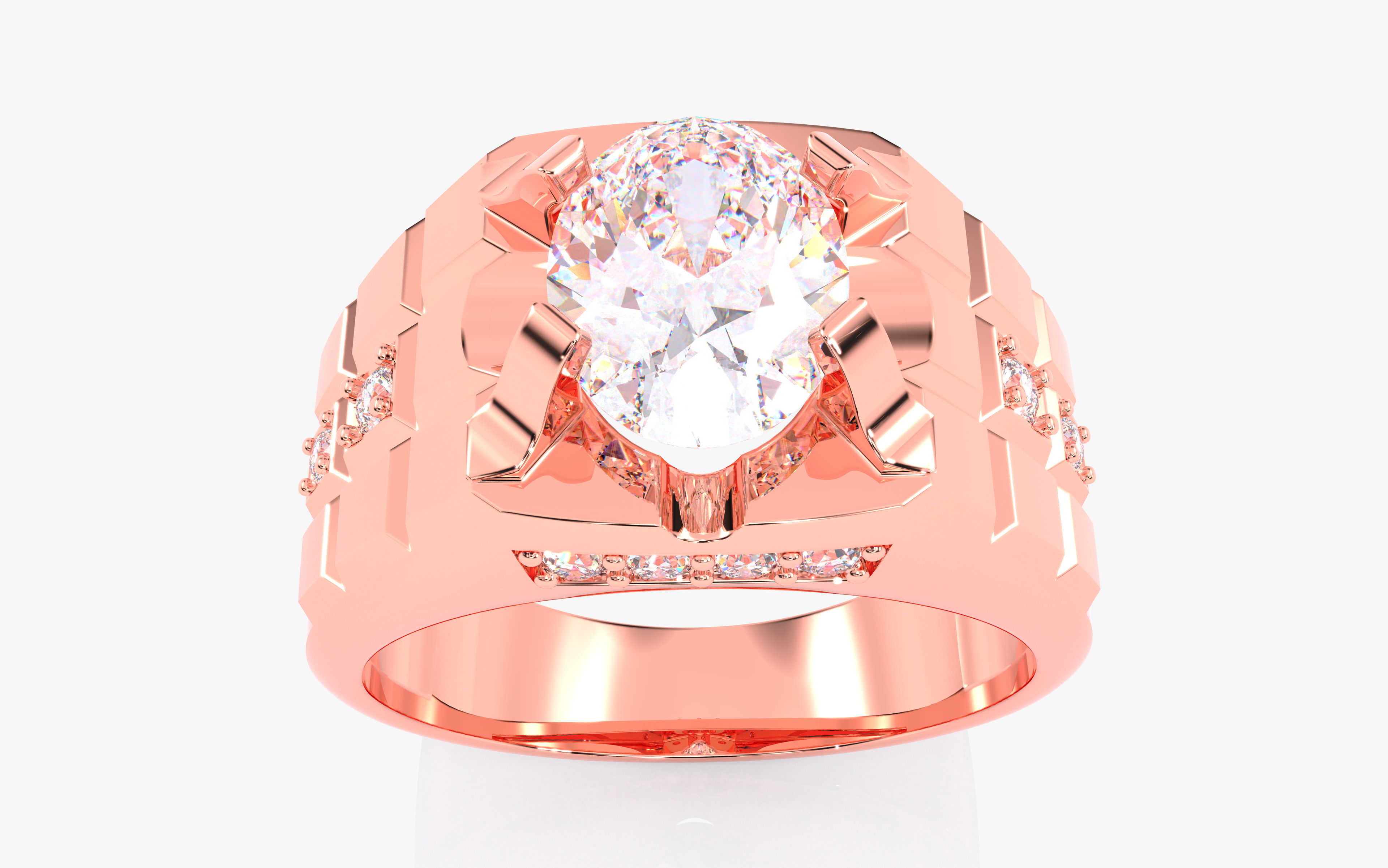 109 Mens Ring 3dm stl renders details  3D Model Collection_53