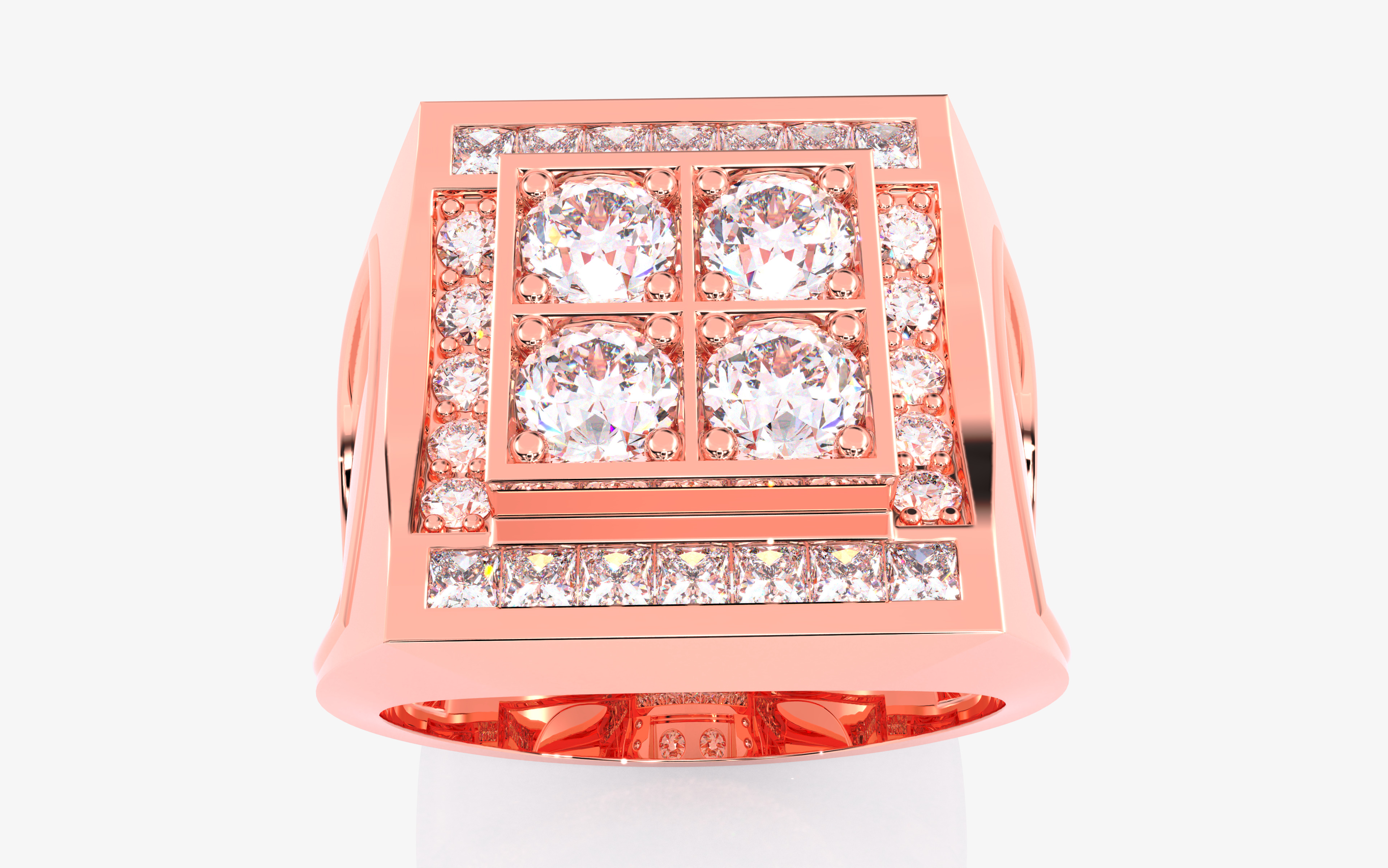 109 Mens Ring 3dm stl renders details  3D Model Collection_83