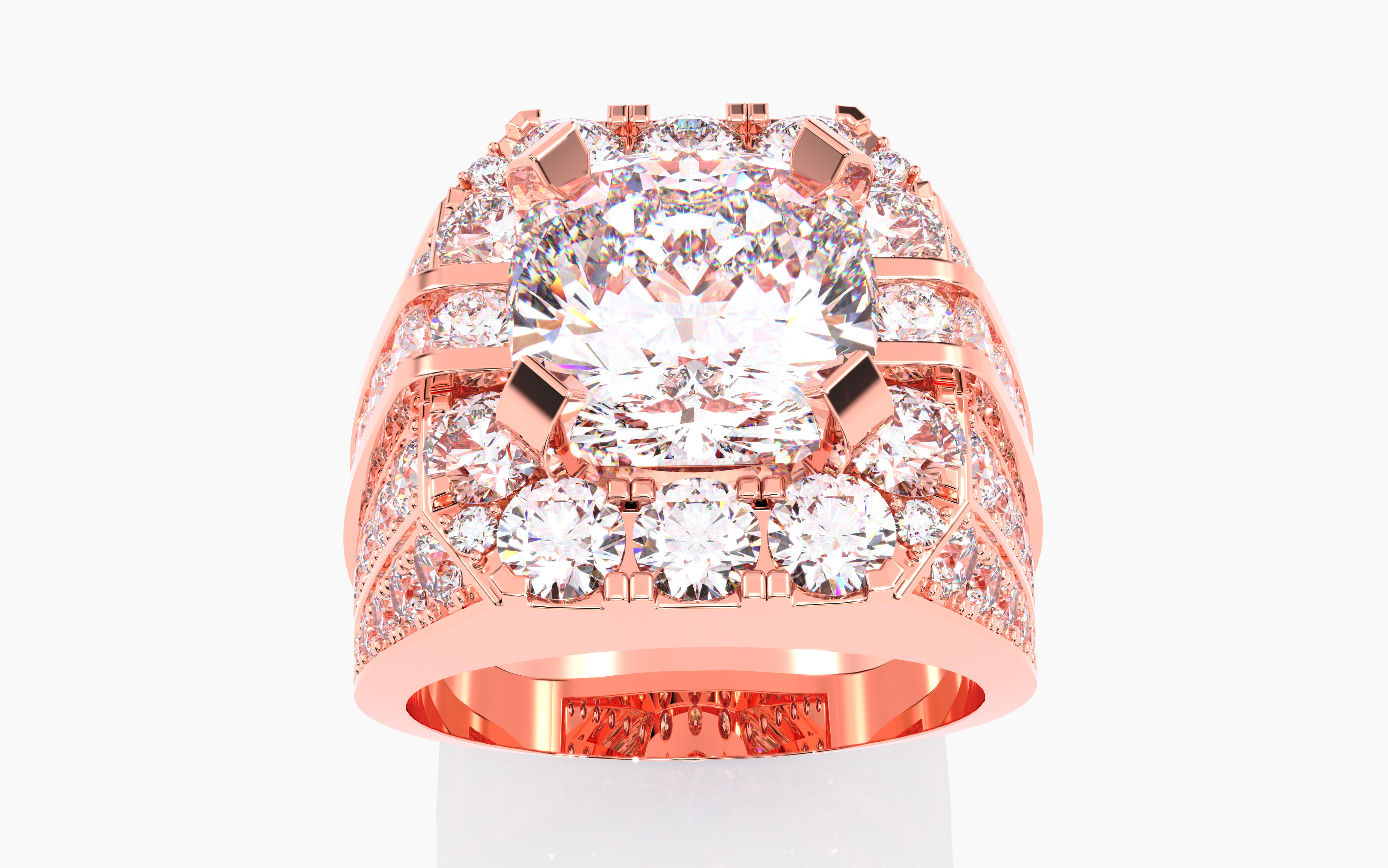 109 Mens Ring 3dm stl renders details  3D Model Collection_54