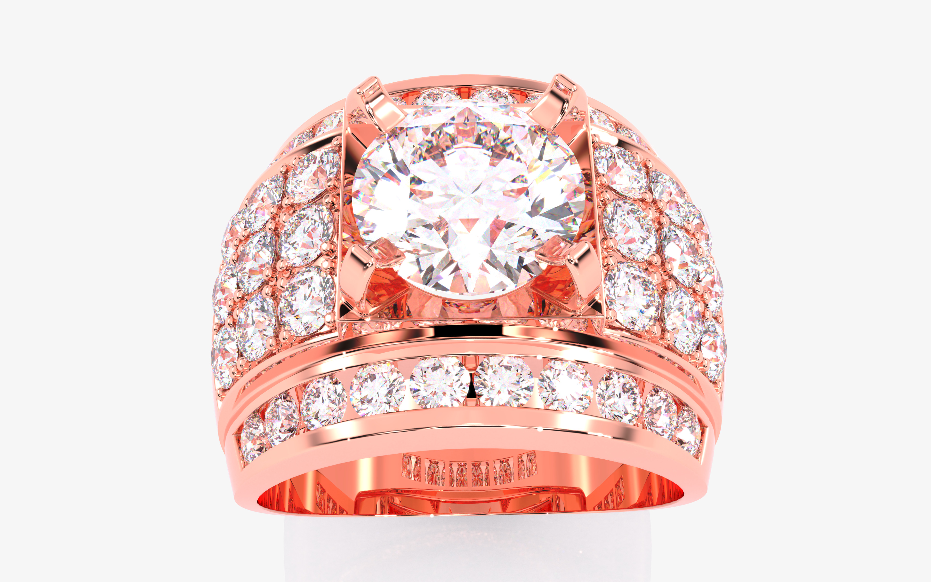 109 Mens Ring 3dm stl renders details  3D Model Collection_17