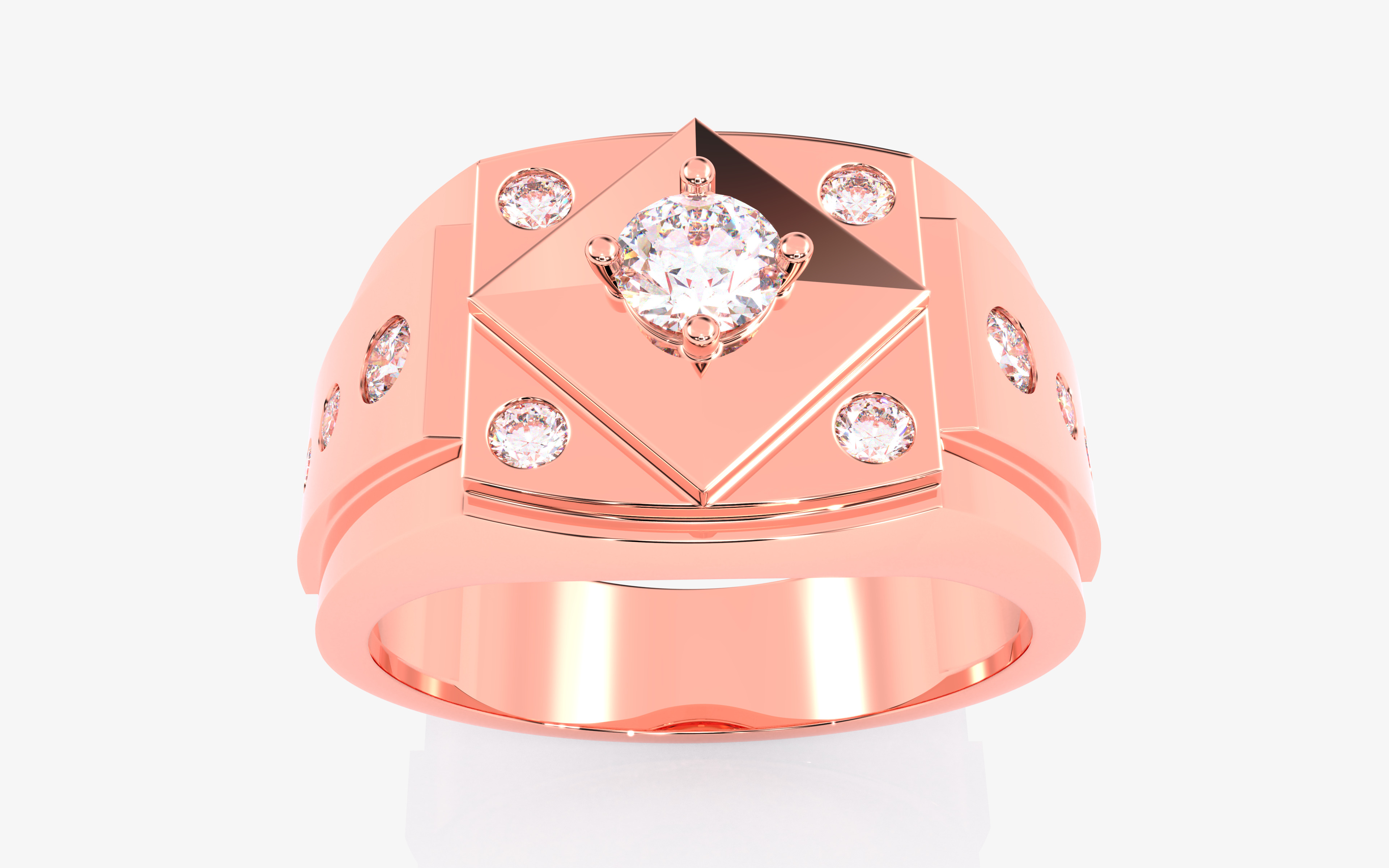 109 Mens Ring 3dm stl renders details  3D Model Collection_60