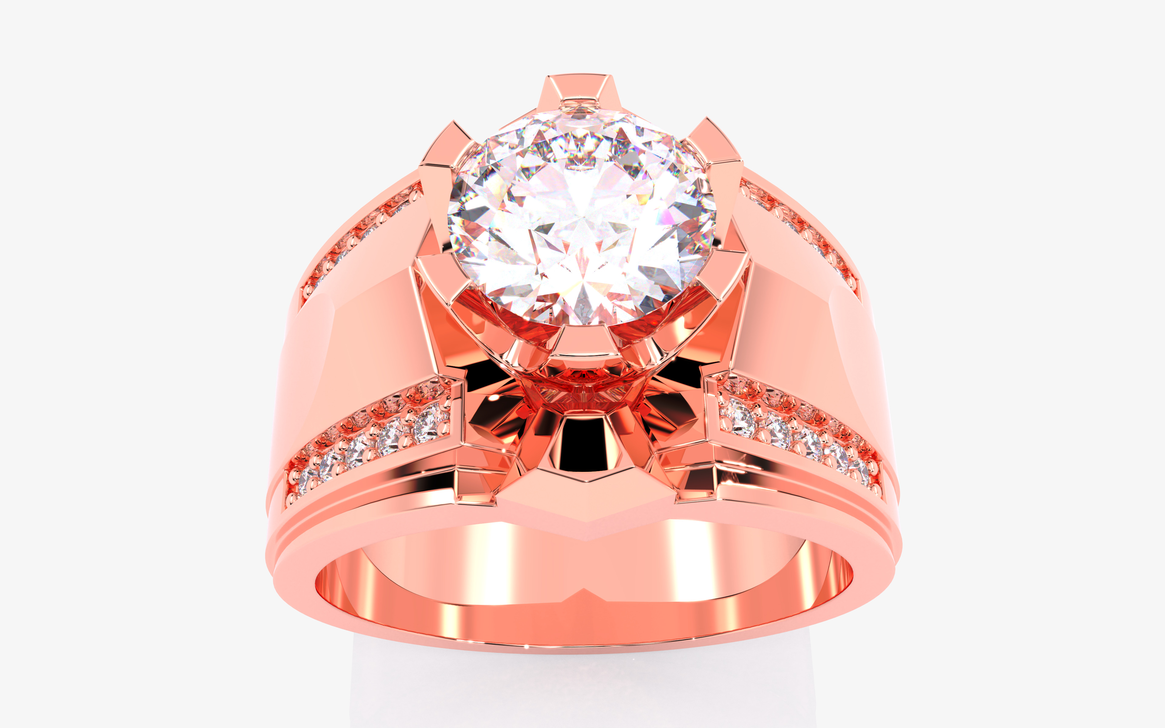 109 Mens Ring 3dm stl renders details  3D Model Collection_67