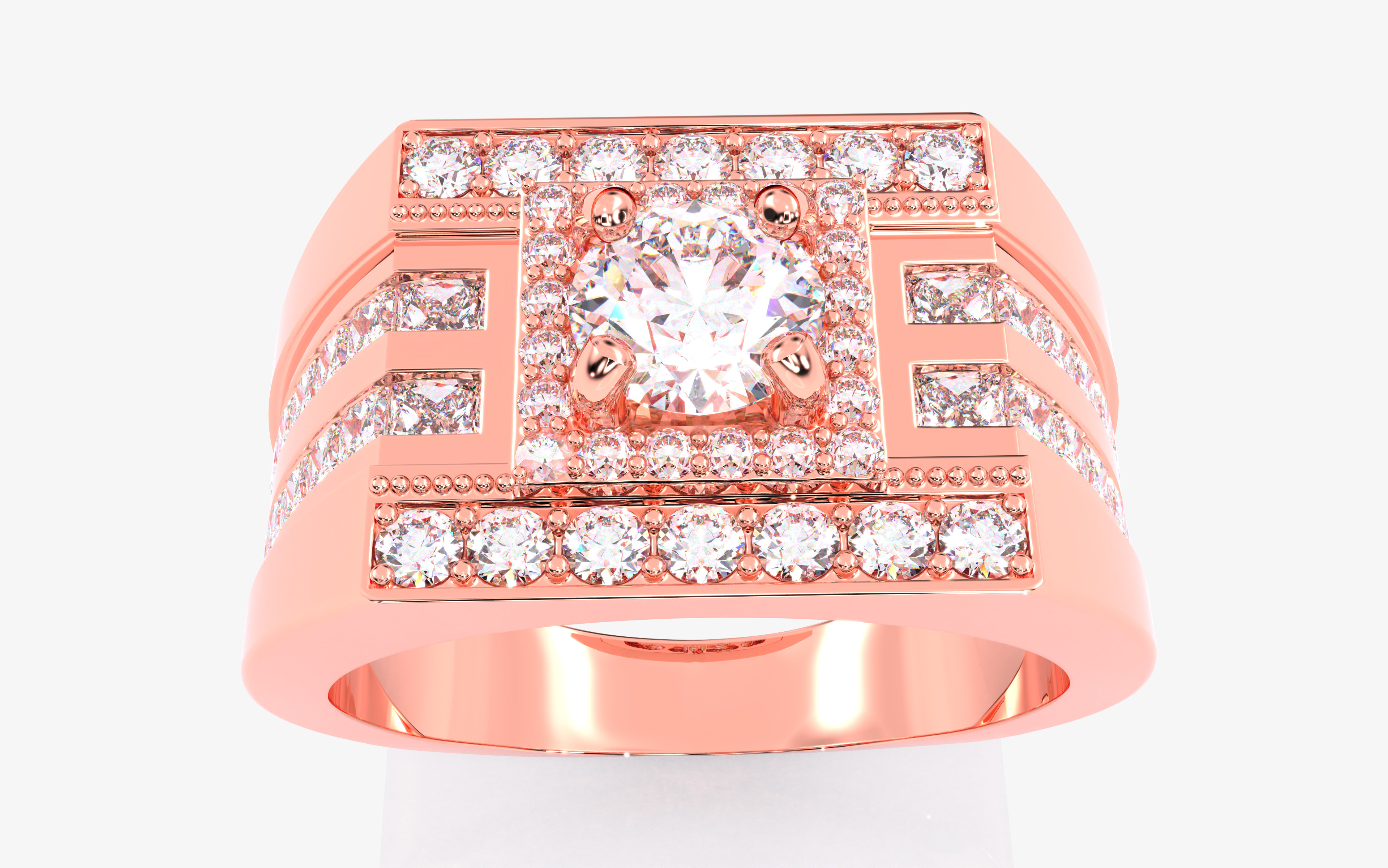 109 Mens Ring 3dm stl renders details  3D Model Collection_79