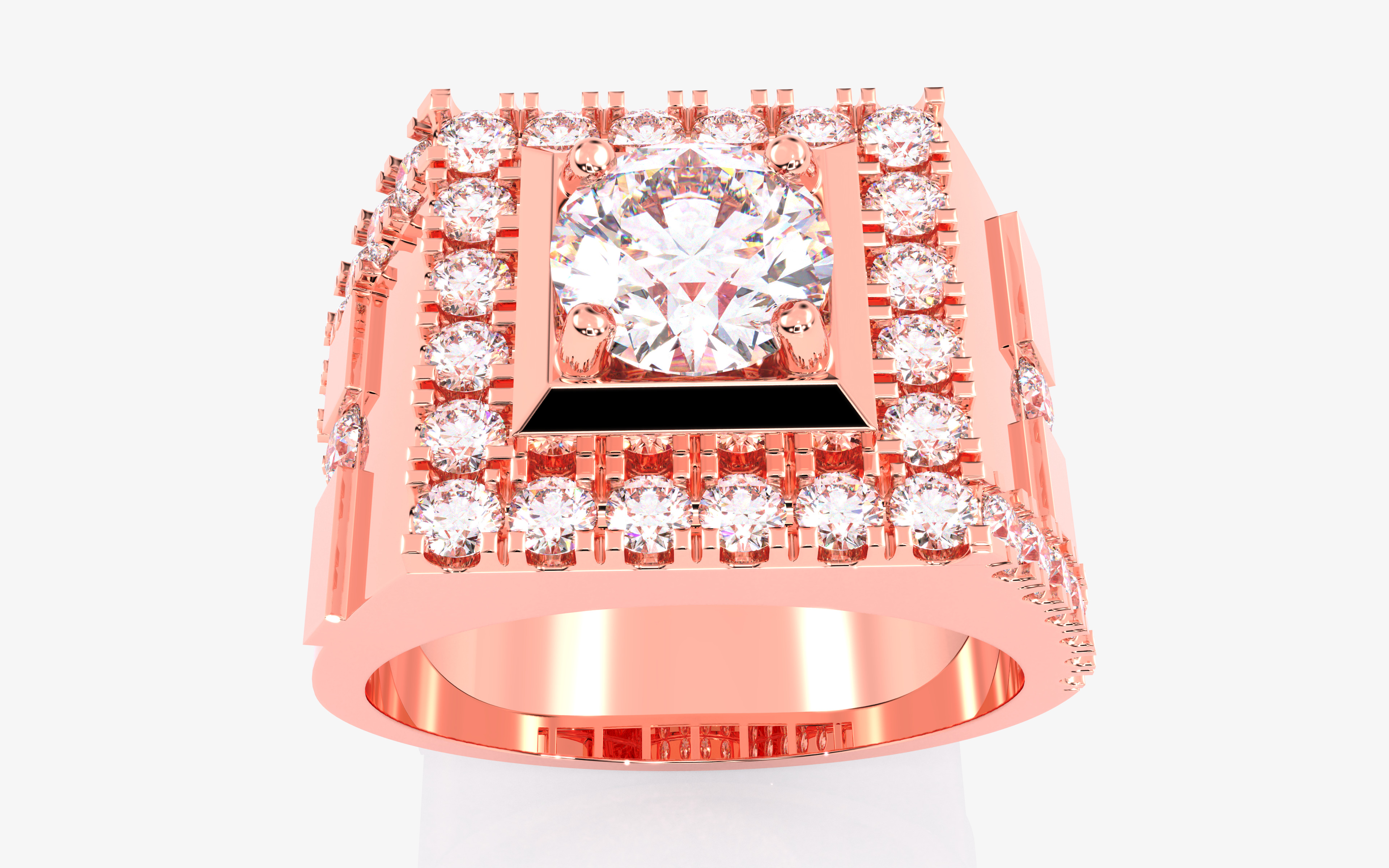 109 Mens Ring 3dm stl renders details  3D Model Collection_82