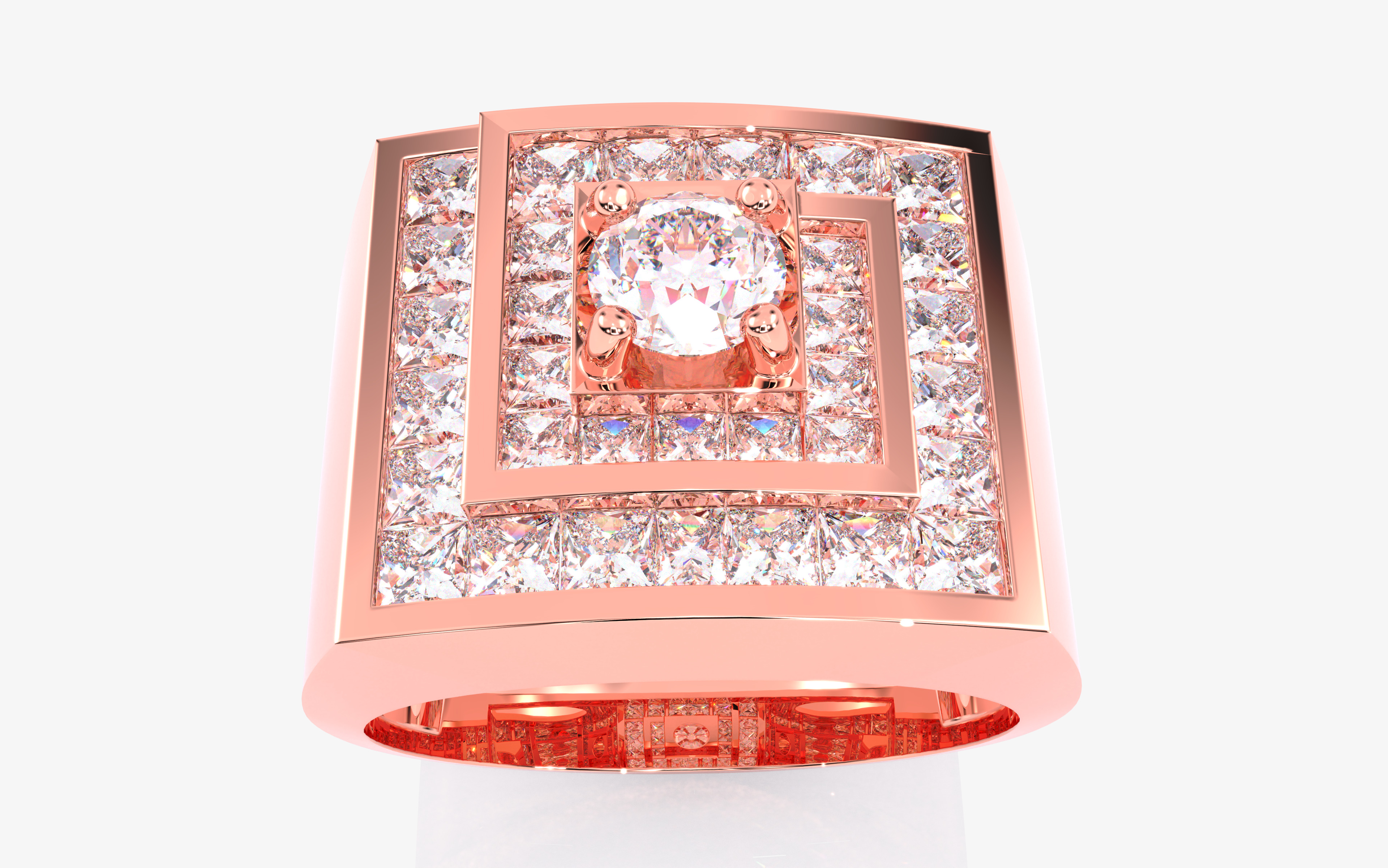 109 Mens Ring 3dm stl renders details  3D Model Collection_26