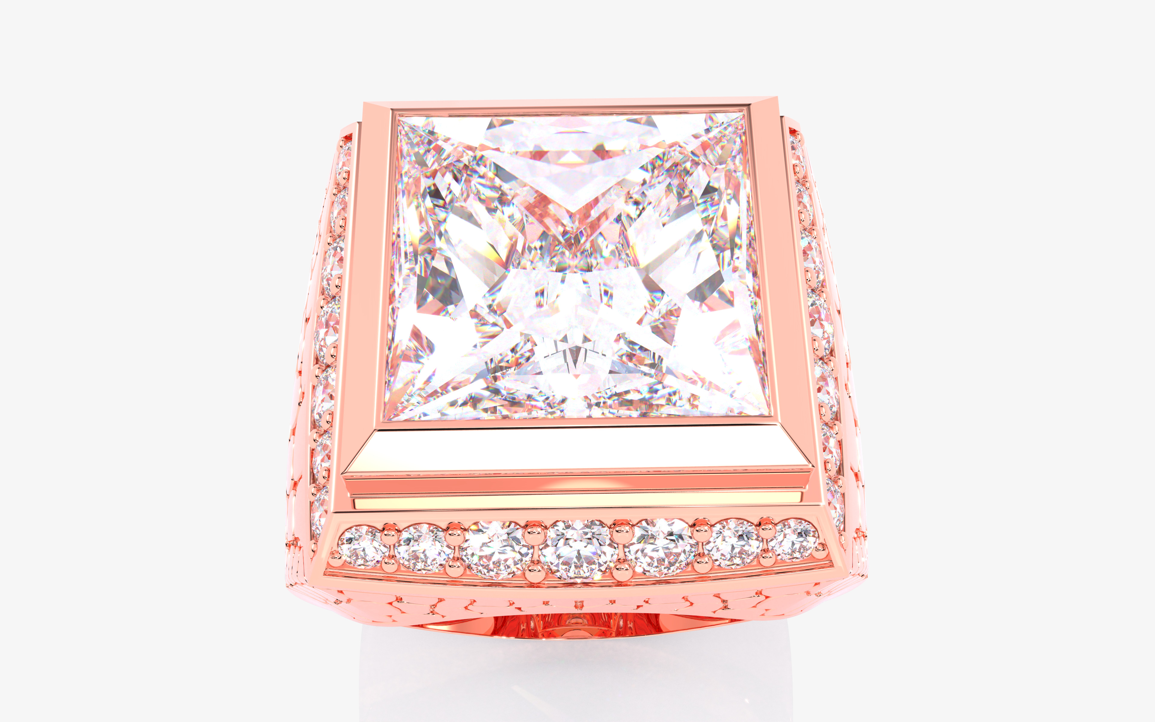 109 Mens Ring 3dm stl renders details  3D Model Collection_32