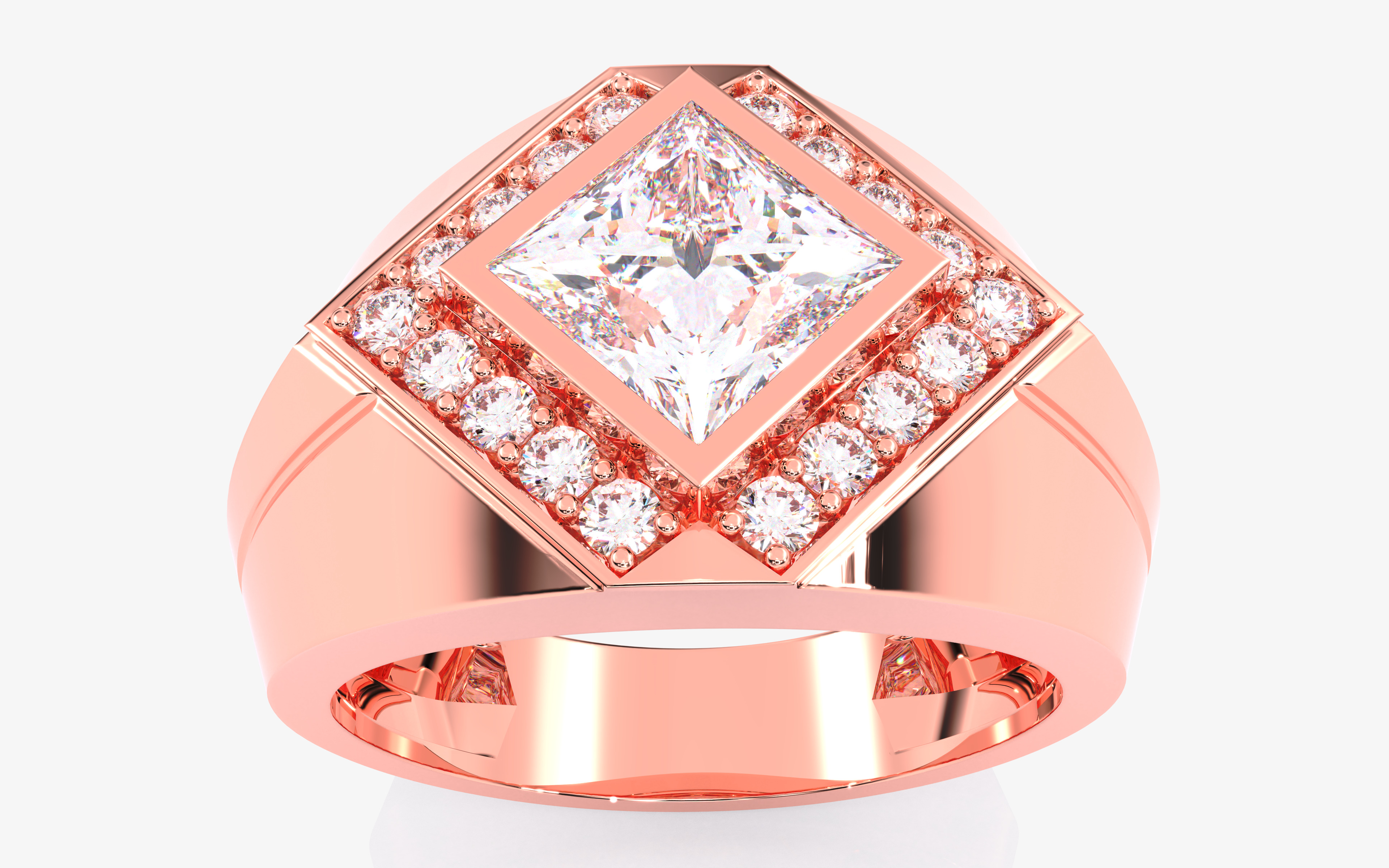109 Mens Ring 3dm stl renders details  3D Model Collection_98