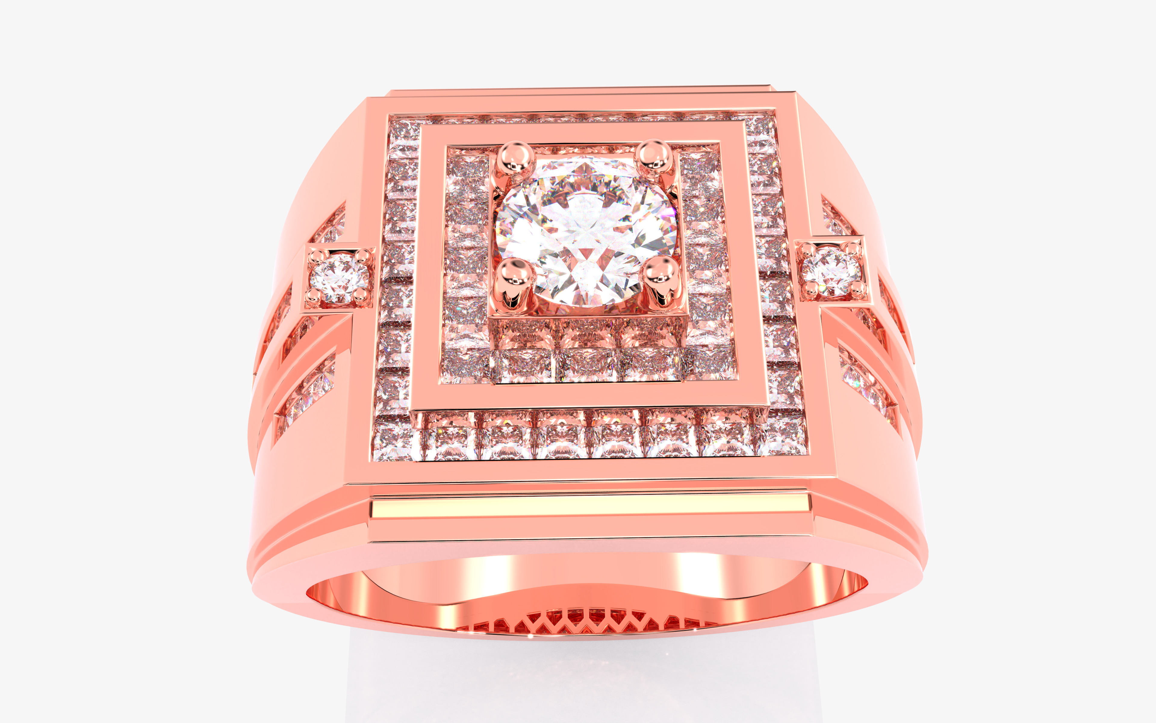 109 Mens Ring 3dm stl renders details  3D Model Collection_93