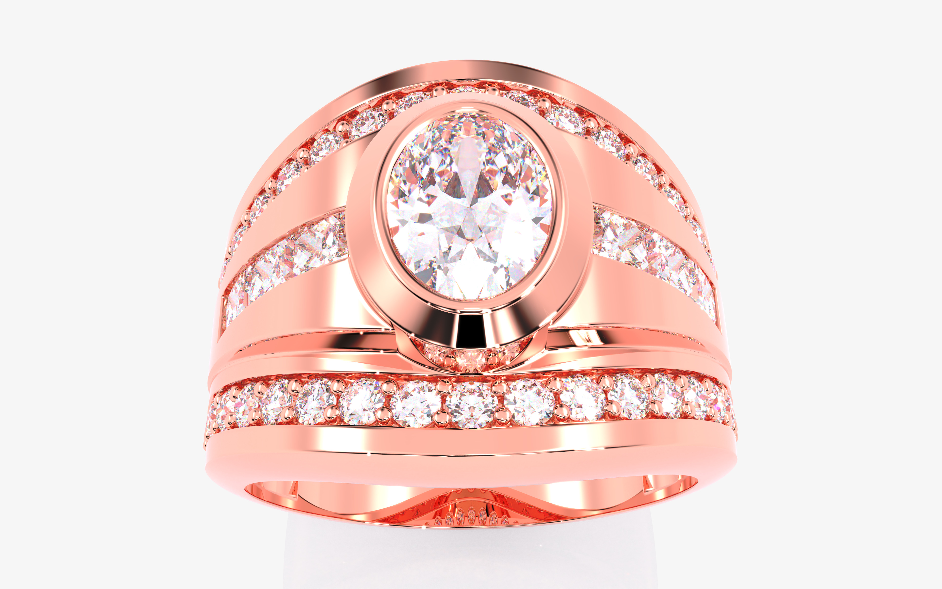 109 Mens Ring 3dm stl renders details  3D Model Collection_21
