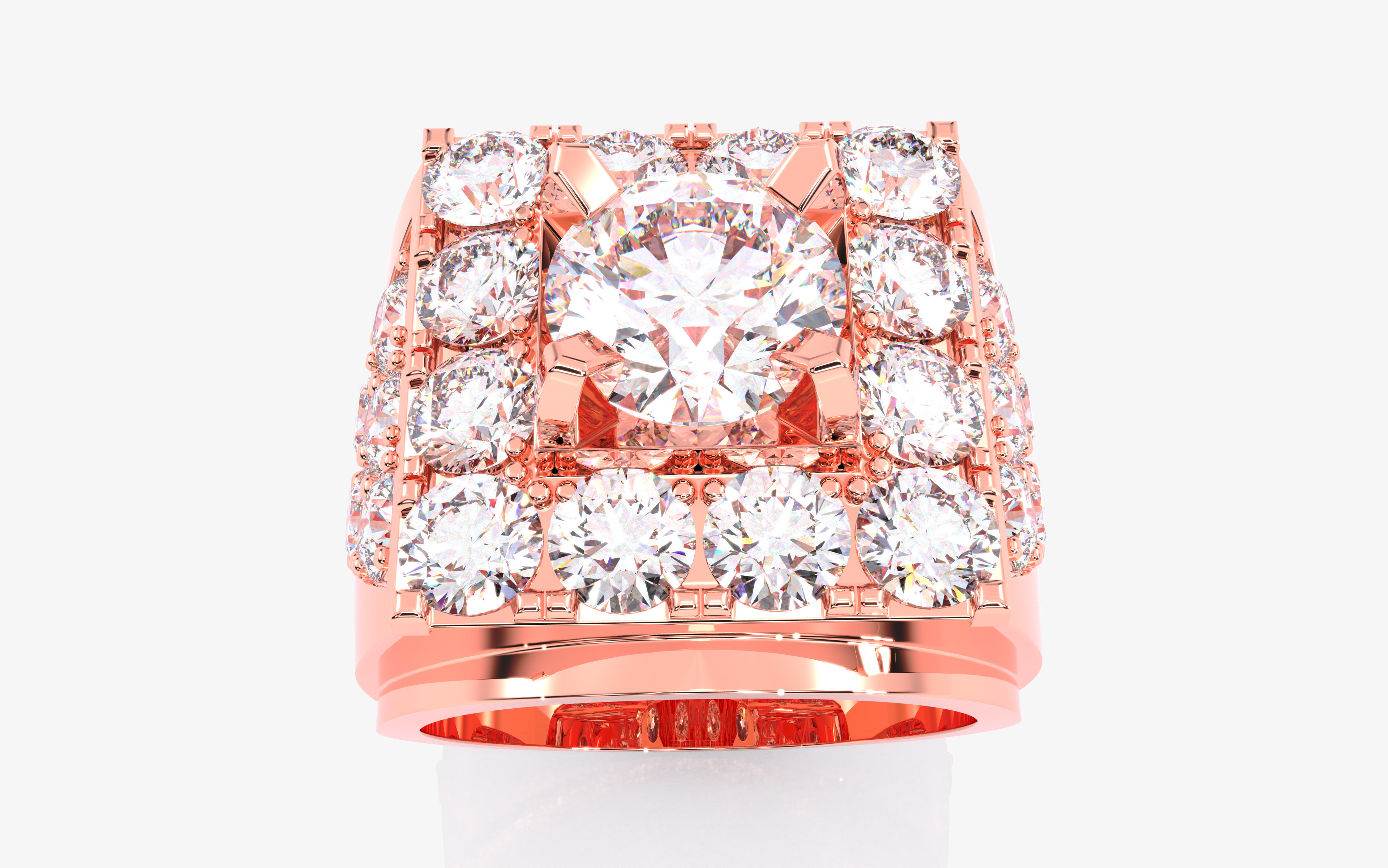 109 Mens Ring 3dm stl renders details  3D Model Collection_57