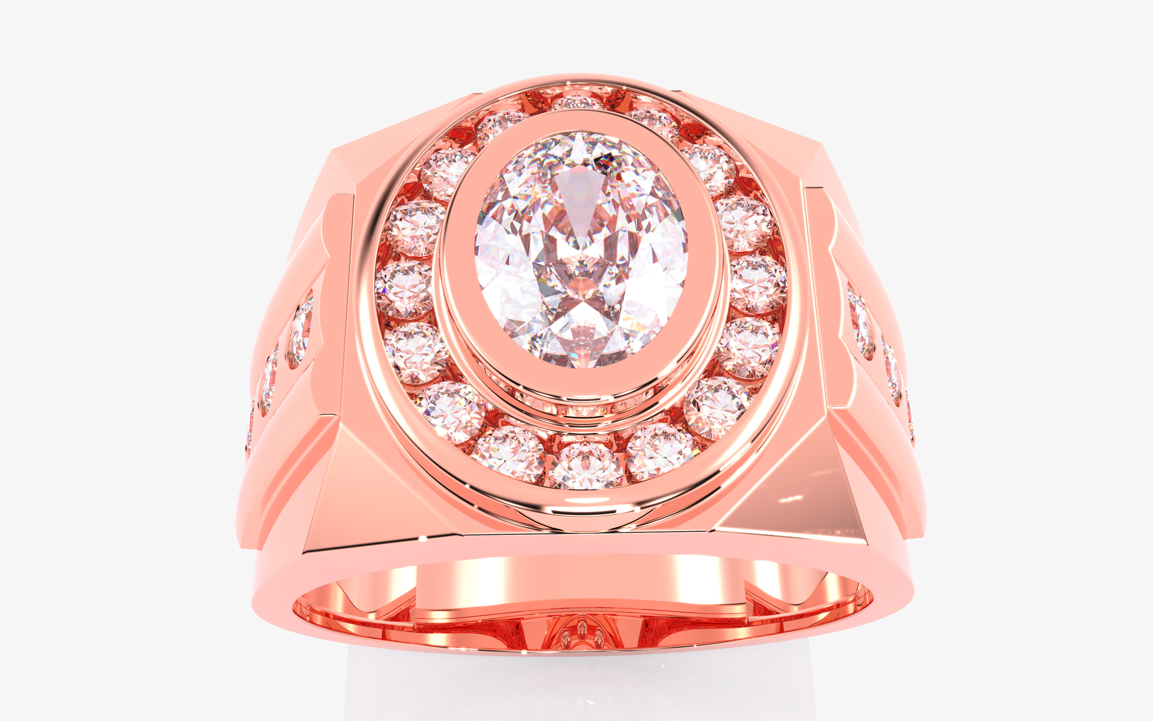 109 Mens Ring 3dm stl renders details  3D Model Collection_39