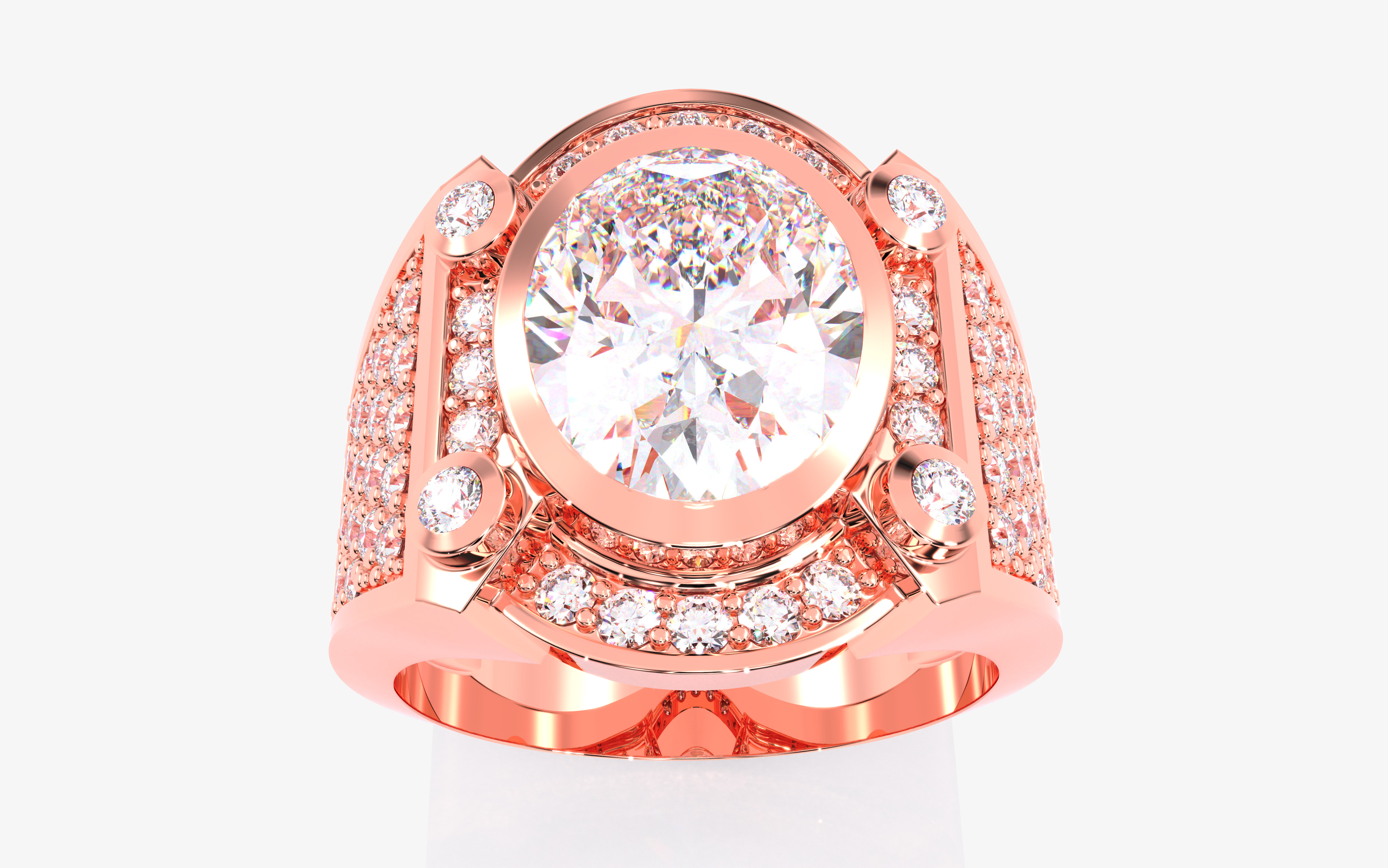 109 Mens Ring 3dm stl renders details  3D Model Collection_47