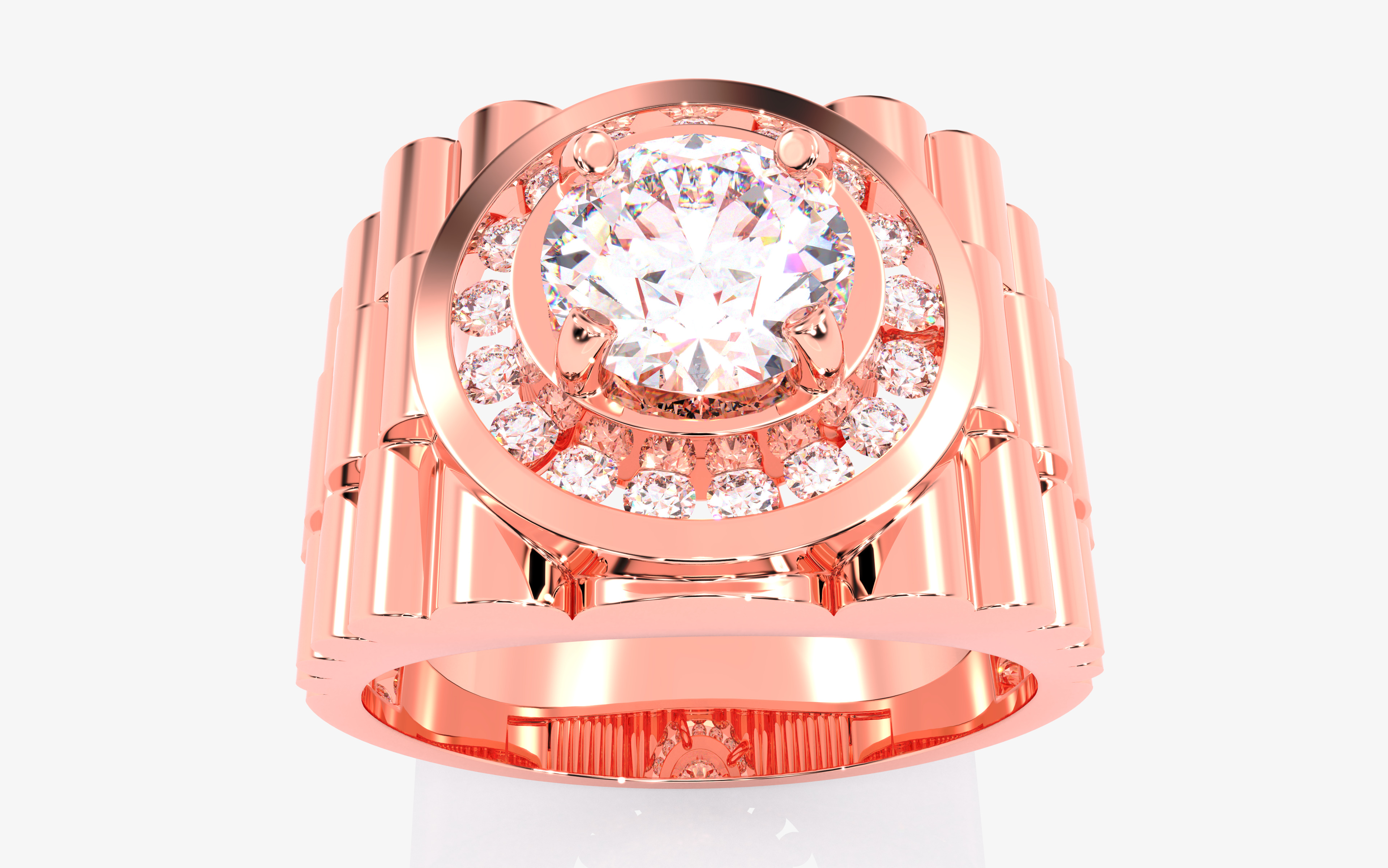 109 Mens Ring 3dm stl renders details  3D Model Collection_85