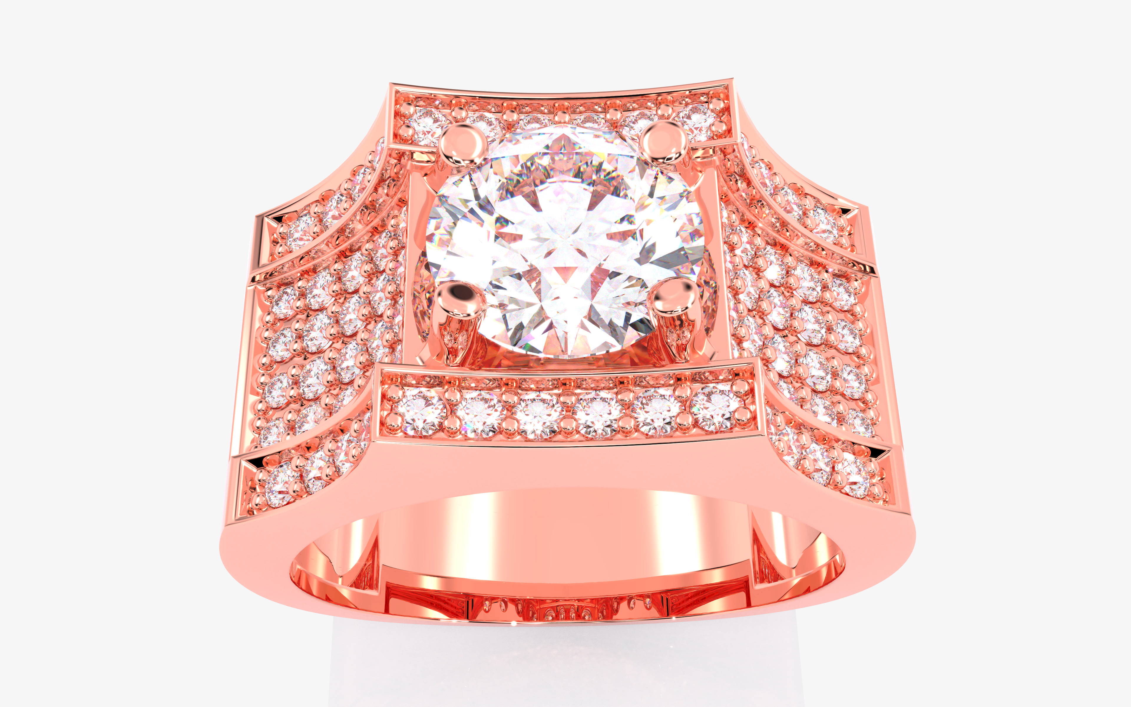 109 Mens Ring 3dm stl renders details  3D Model Collection_87