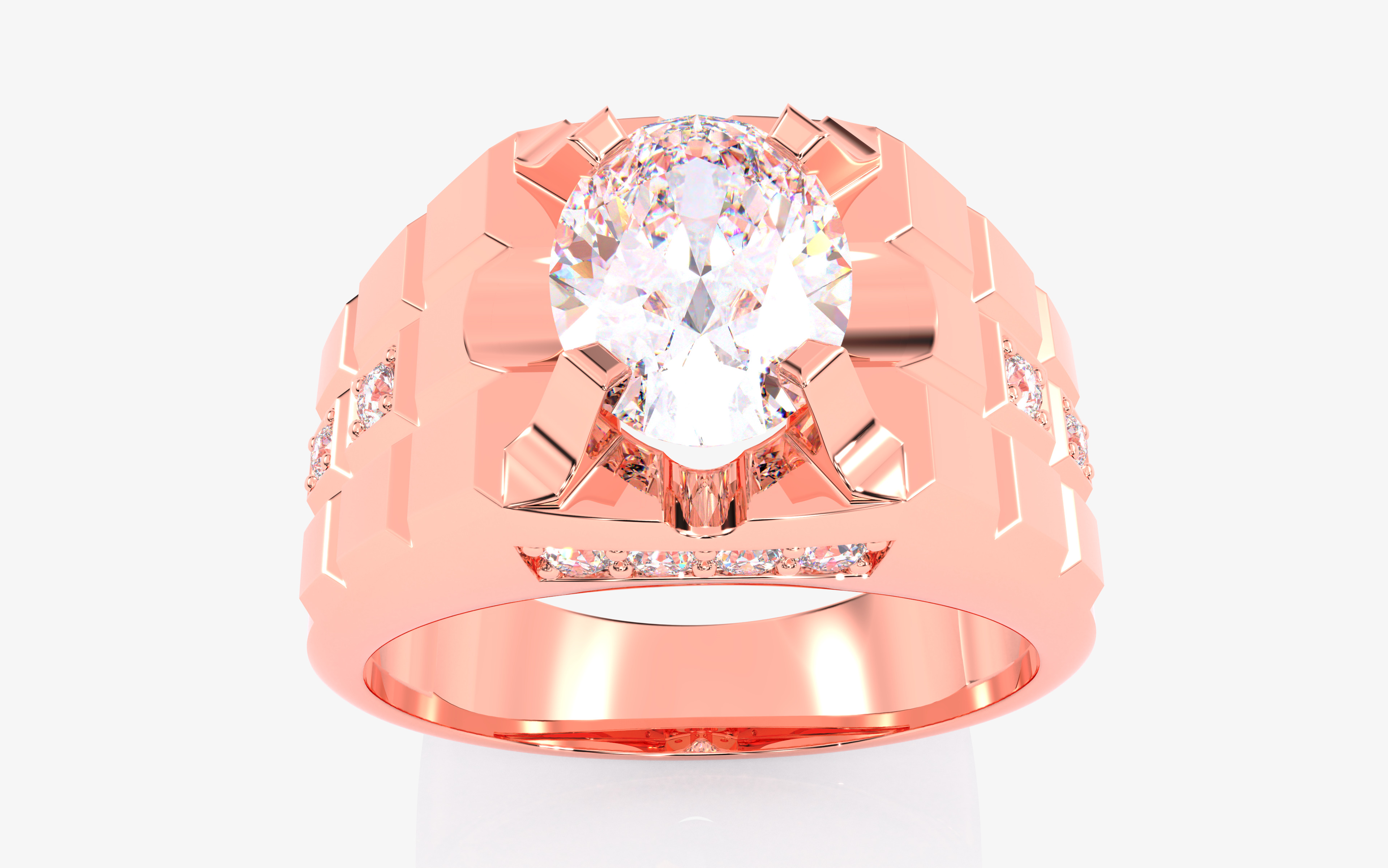 109 Mens Ring 3dm stl renders details  3D Model Collection_64