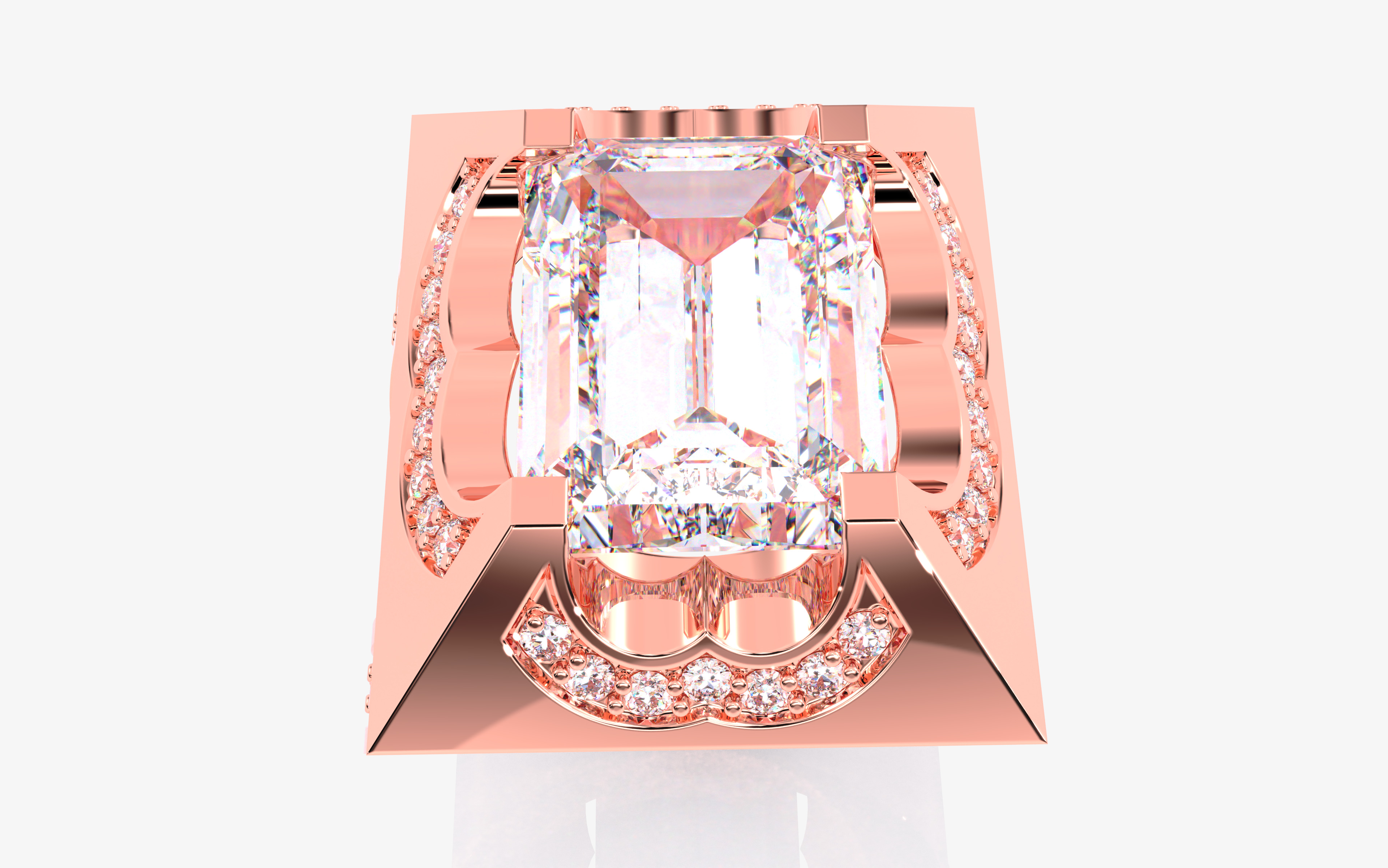 109 Mens Ring 3dm stl renders details  3D Model Collection_51