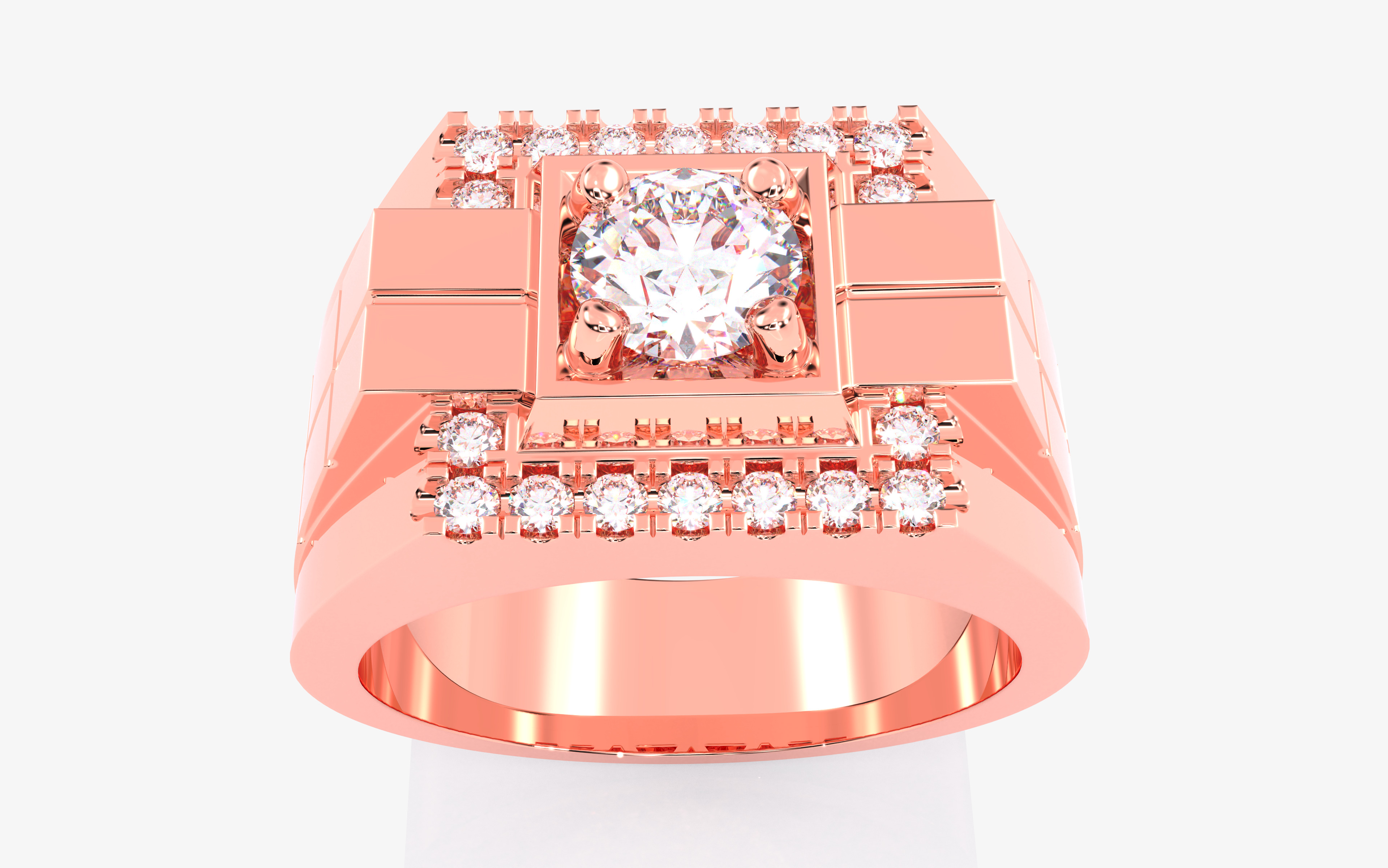 109 Mens Ring 3dm stl renders details  3D Model Collection_69