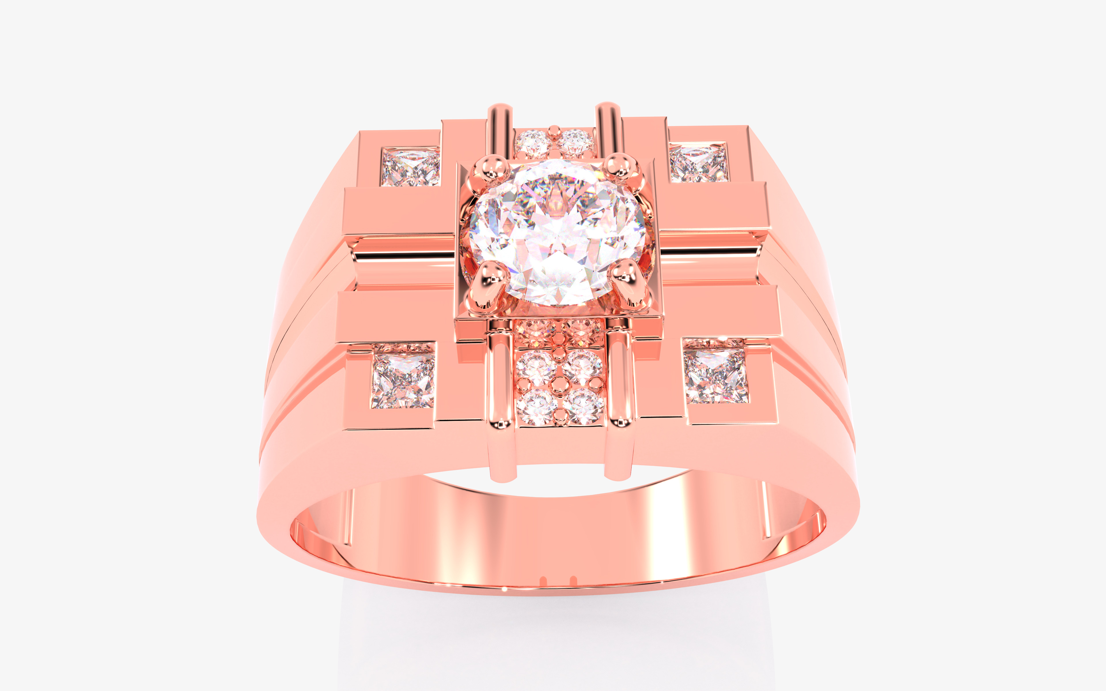 109 Mens Ring 3dm stl renders details  3D Model Collection_42