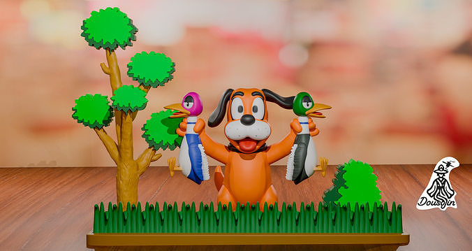 Dog Hunt  Retro Hunter  Free 3D print model