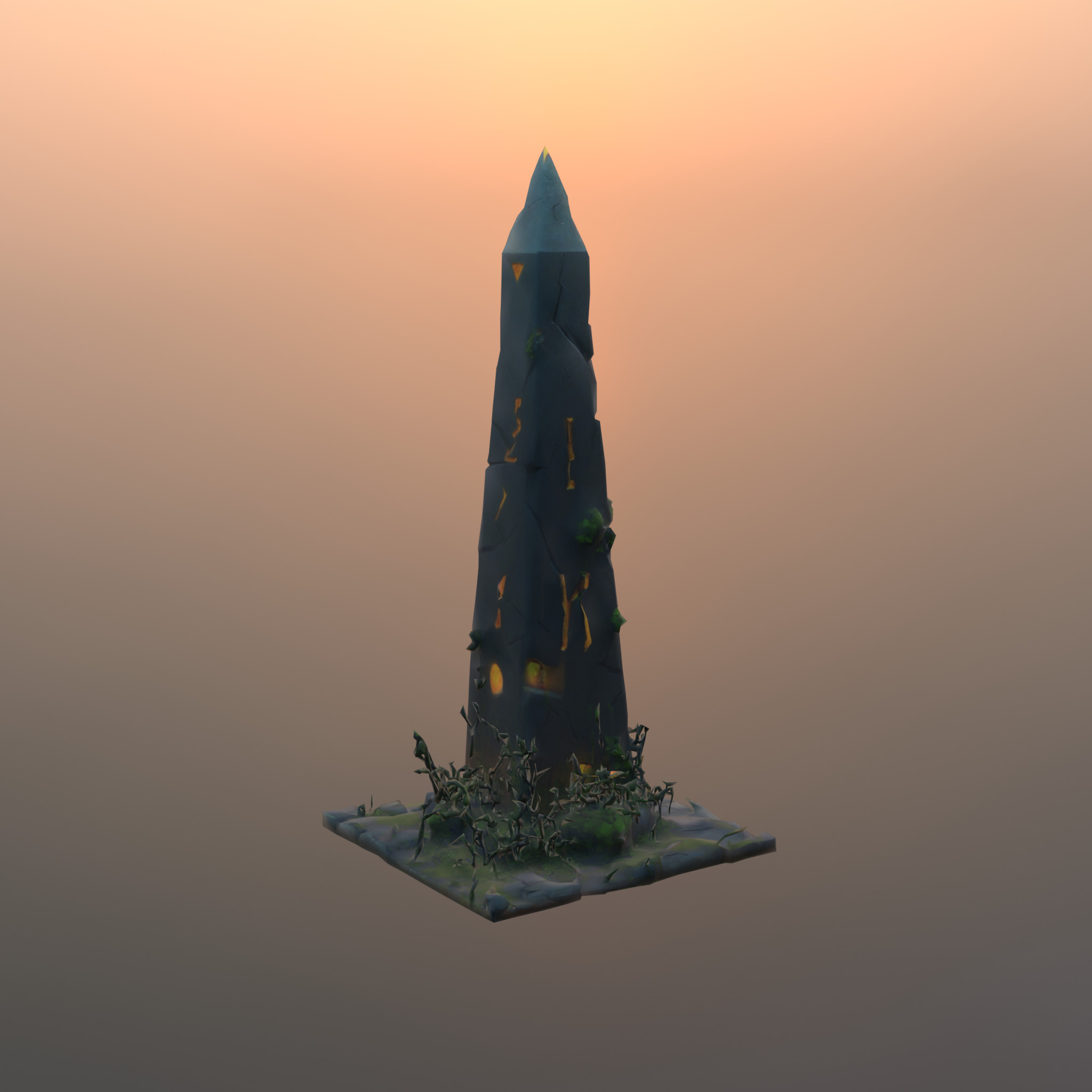 Stylized Game Asset - Totem Low-poly 3D model_5