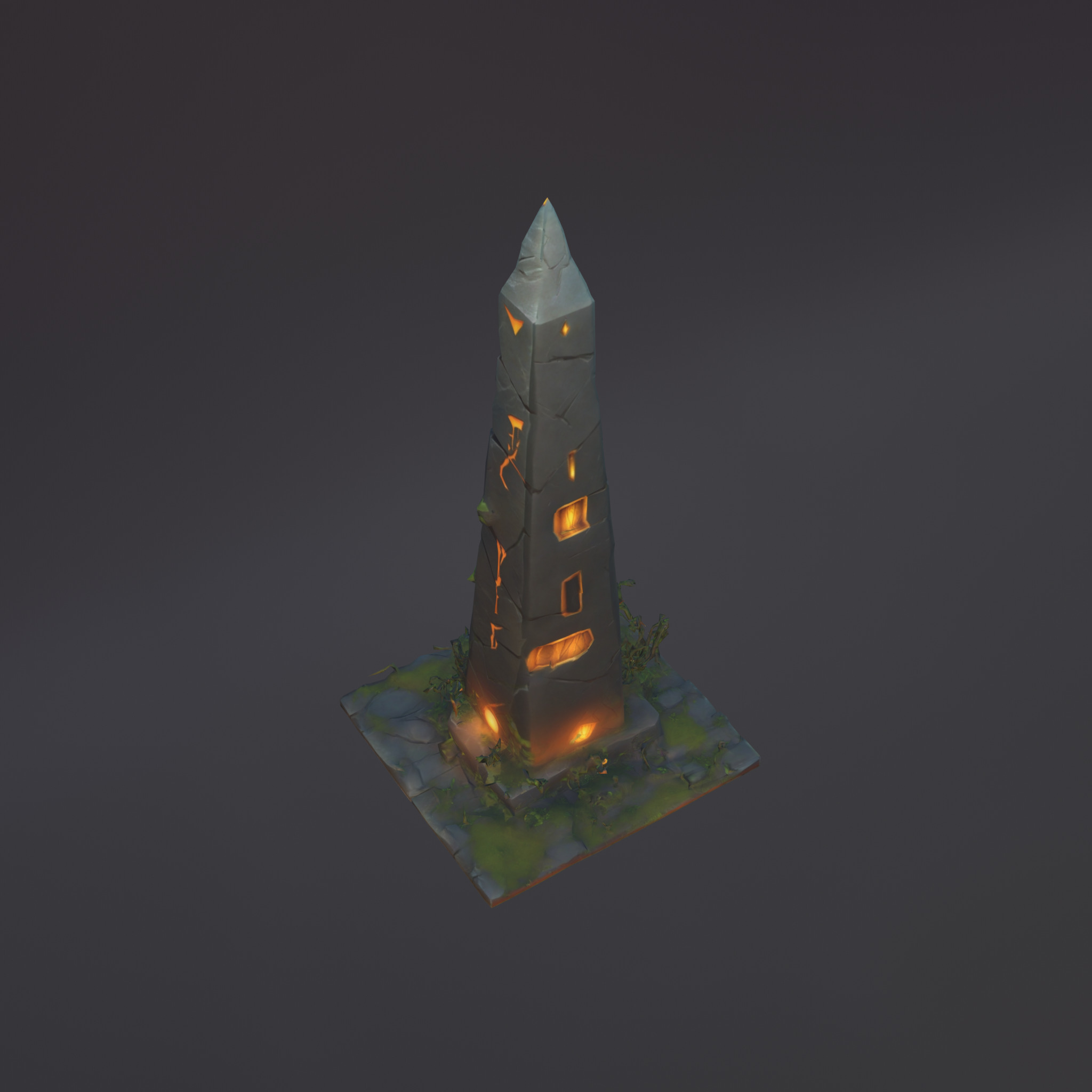 Stylized Game Asset - Totem Low-poly 3D model_6