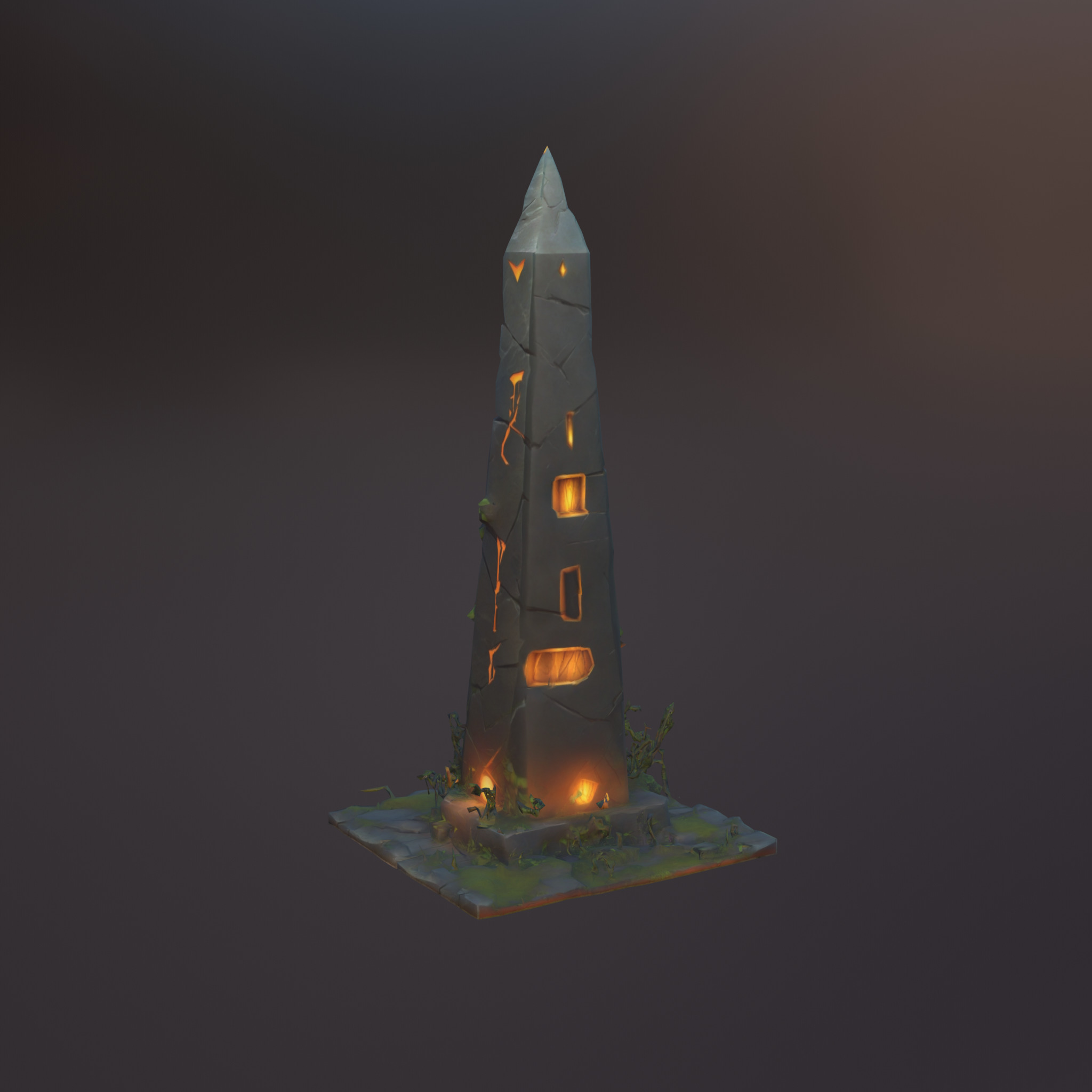 Stylized Game Asset - Totem Low-poly 3D model_4