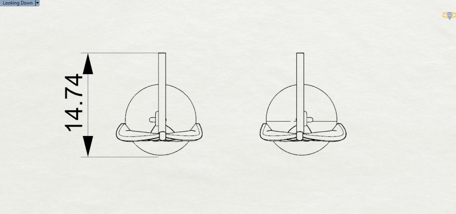 pearl gold earring pe0040 3D print model_21