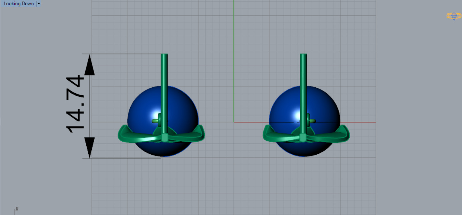 pearl gold earring pe0040 3D print model_9