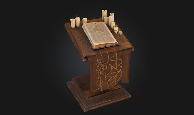 Enchanted Altar  Mystical Ritual Site with Magical Aura 3D model