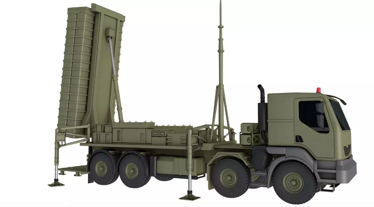 SAMP-T Air Defense Missile System 3D model