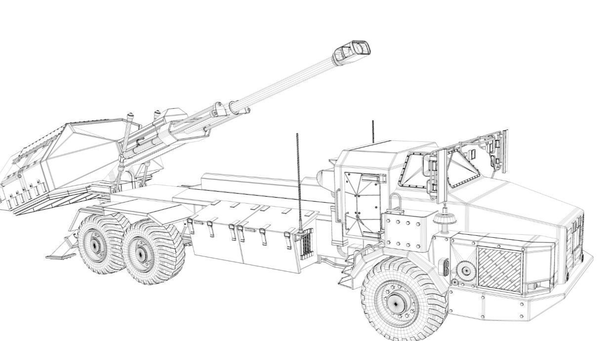 Archer Artillery System 3D model_5