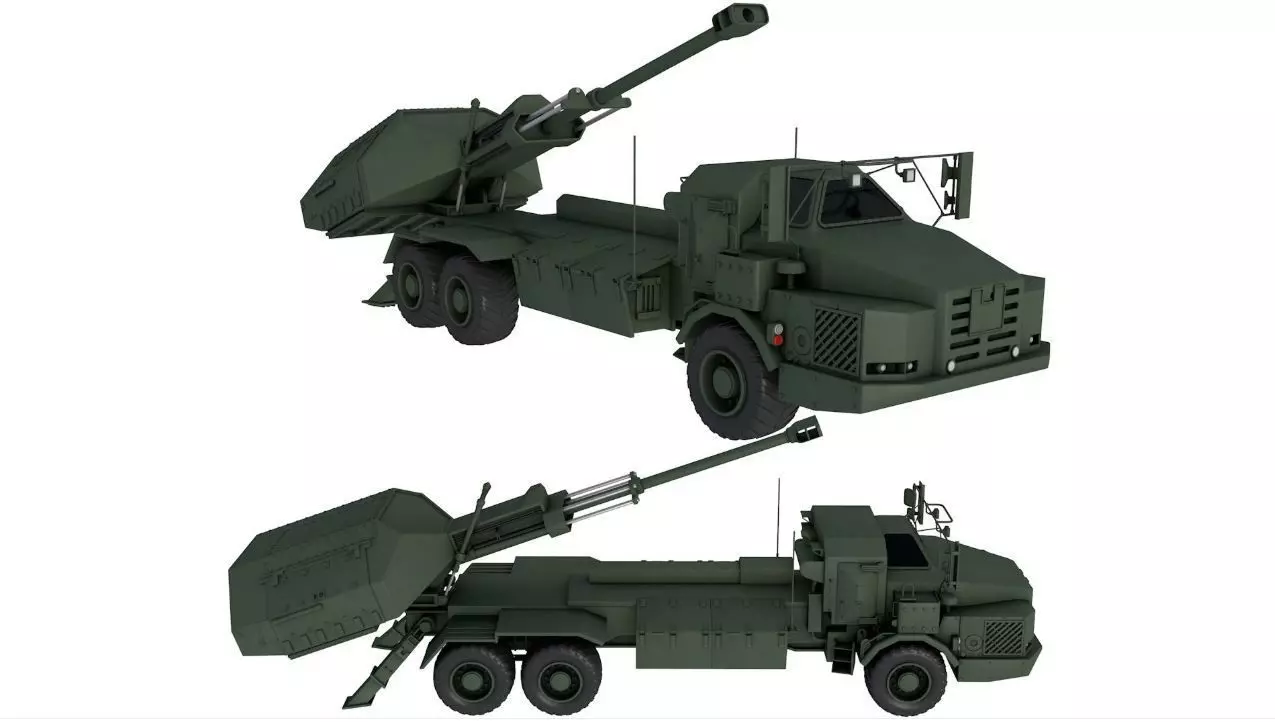 Archer Artillery System 3D model_0