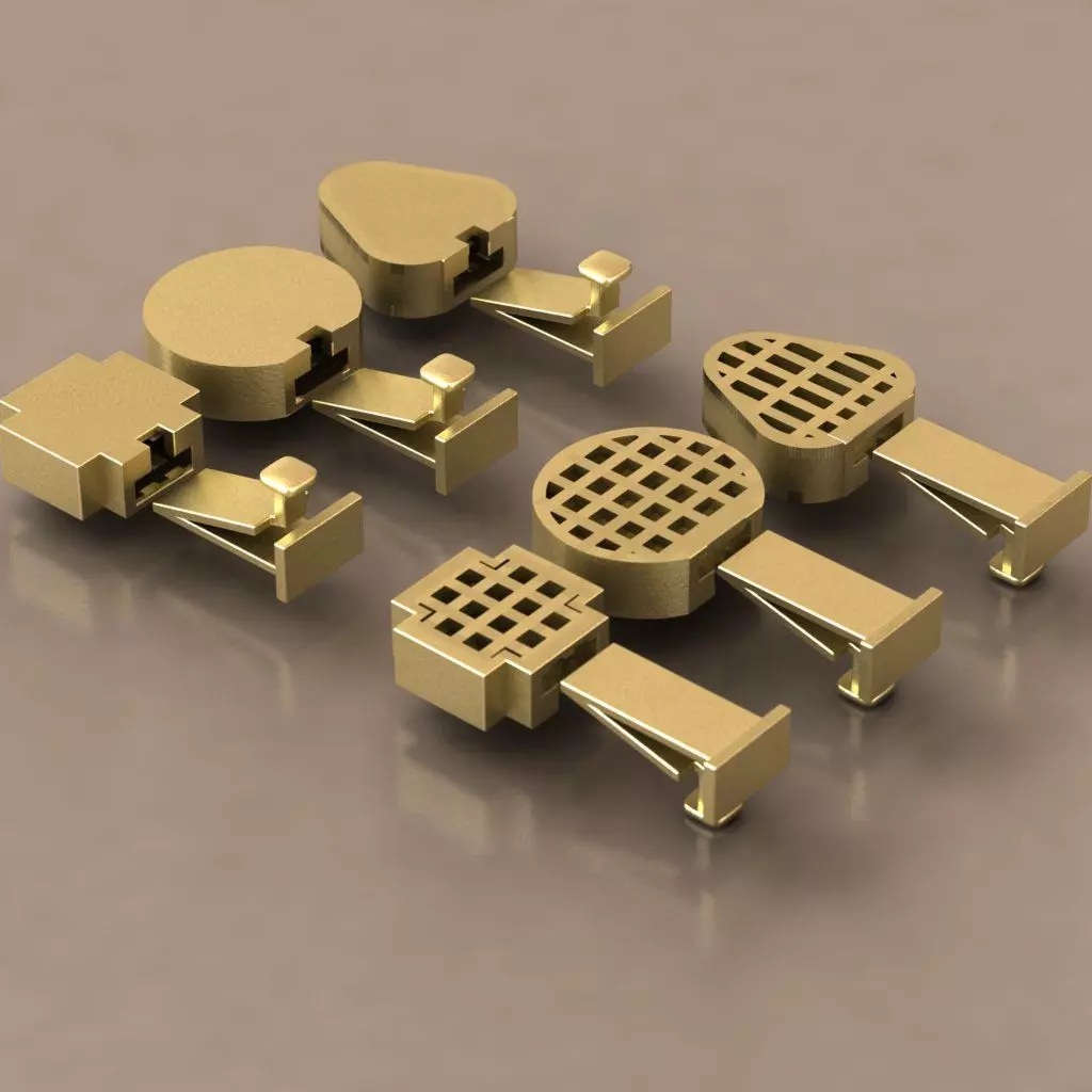 Box Clasp Set for Jewelry 3Shapes Secure Modular Lock 3D print model