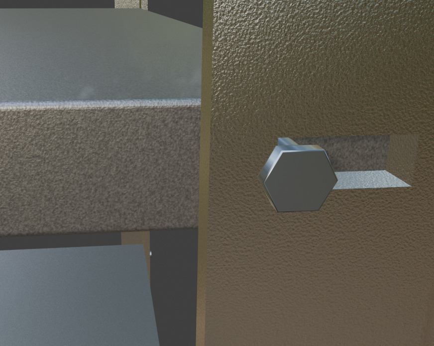 Metal Industrial Rack - Heavy-Duty Storage Shelf 3D Model Low-poly 3D model_4