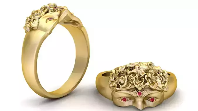 classical style ring 3D printable model  3D print model