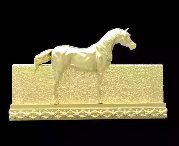 Galloping Horse in reliefs Free 3D print model