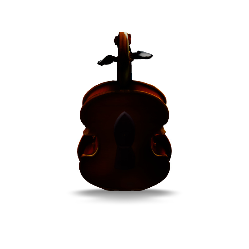 Realistic Violin 3D Model Low-poly 3D model_6