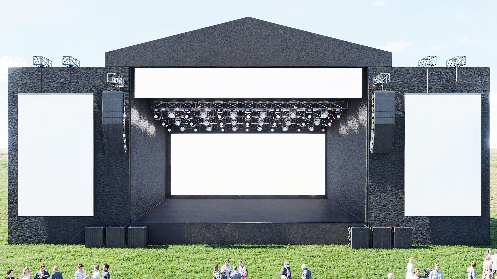 Modern Concert Stage 3D model_3