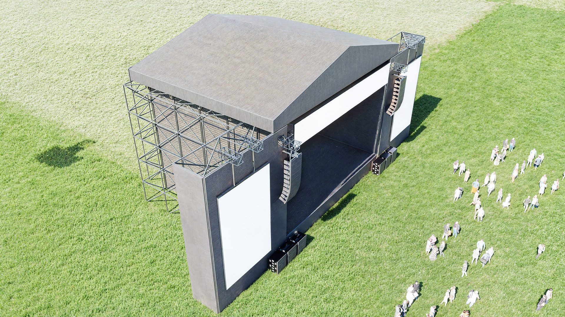 Modern Concert Stage 3D model_1