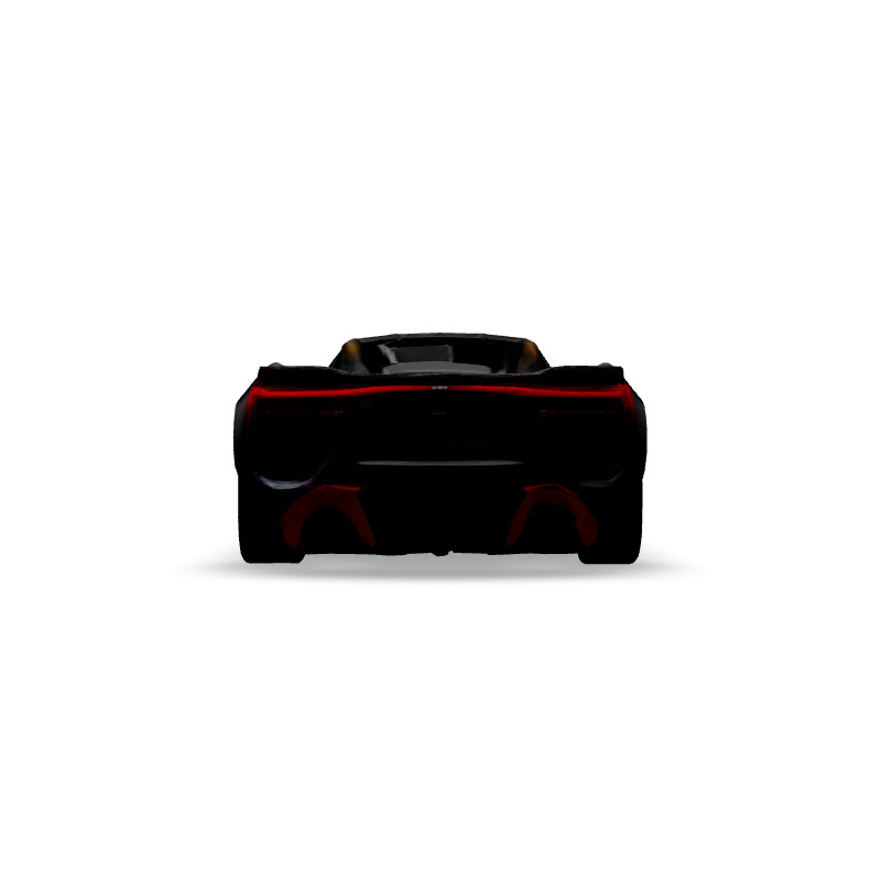 Sleek Black Supercar 3D Model Low-poly 3D model_6