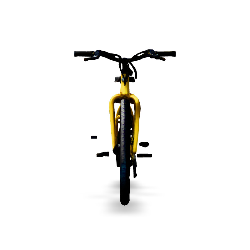 Realistic Yellow Mountain Bike 3D Model Low-poly 3D model_6