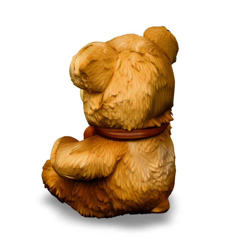 Adorable Teddy Bear 3D Model Low-poly 3D model_4