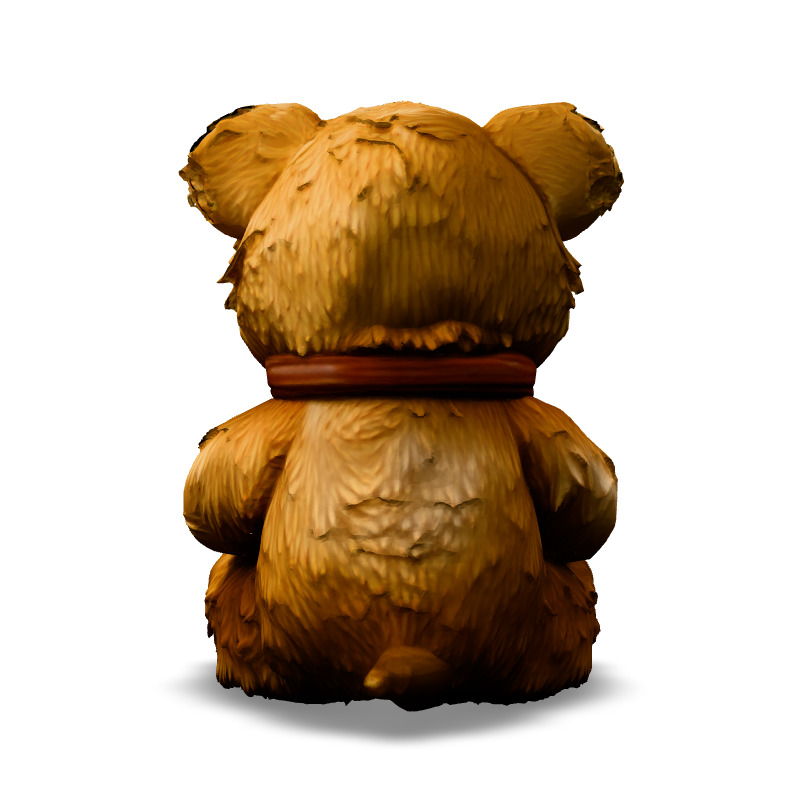 Adorable Teddy Bear 3D Model Low-poly 3D model_6