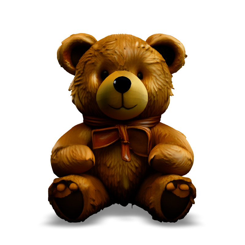 Adorable Teddy Bear 3D Model Low-poly 3D model_3