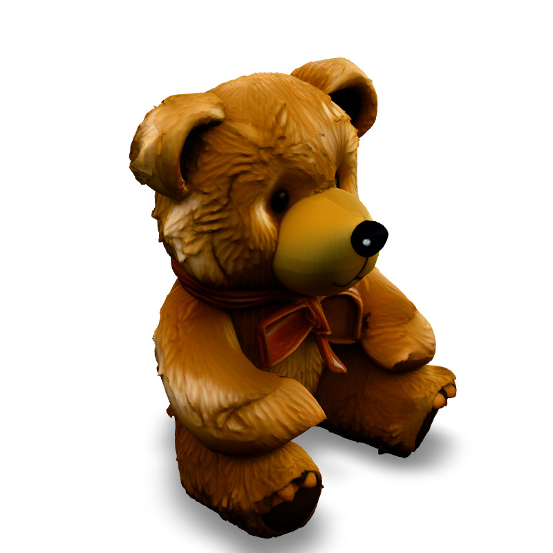Adorable Teddy Bear 3D Model Low-poly 3D model_2